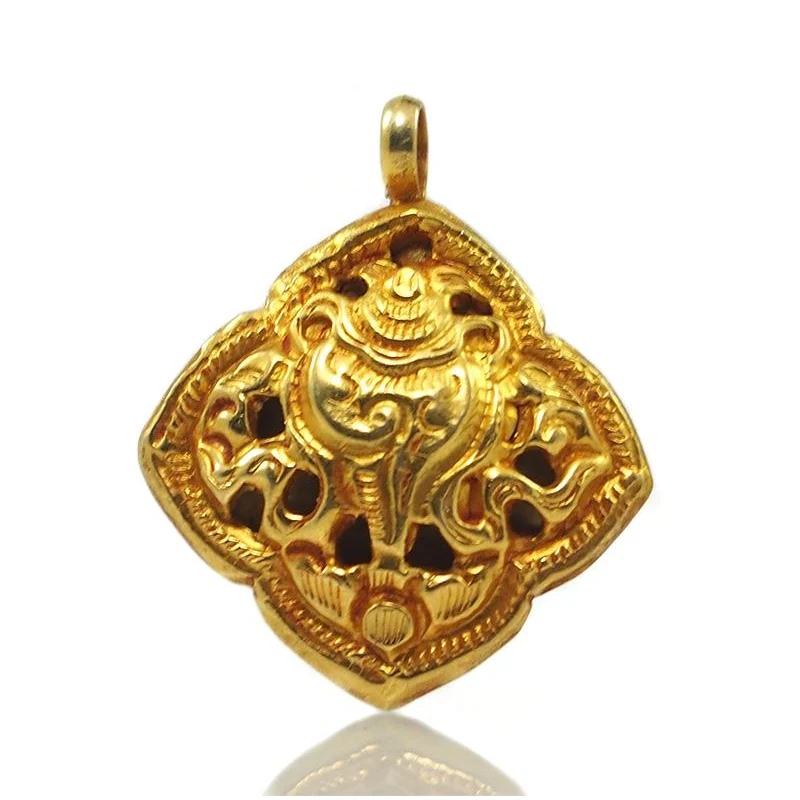 Tibetan Sacred Symbols Pendants Set of 8 - Image 9