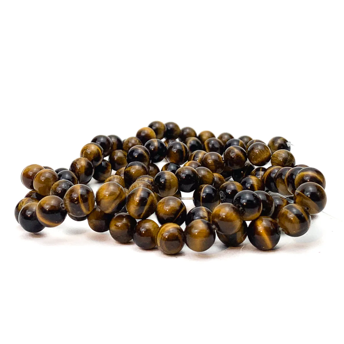 Tiger's Eye 9mm Smooth Rounds Bead Strand - Image 4