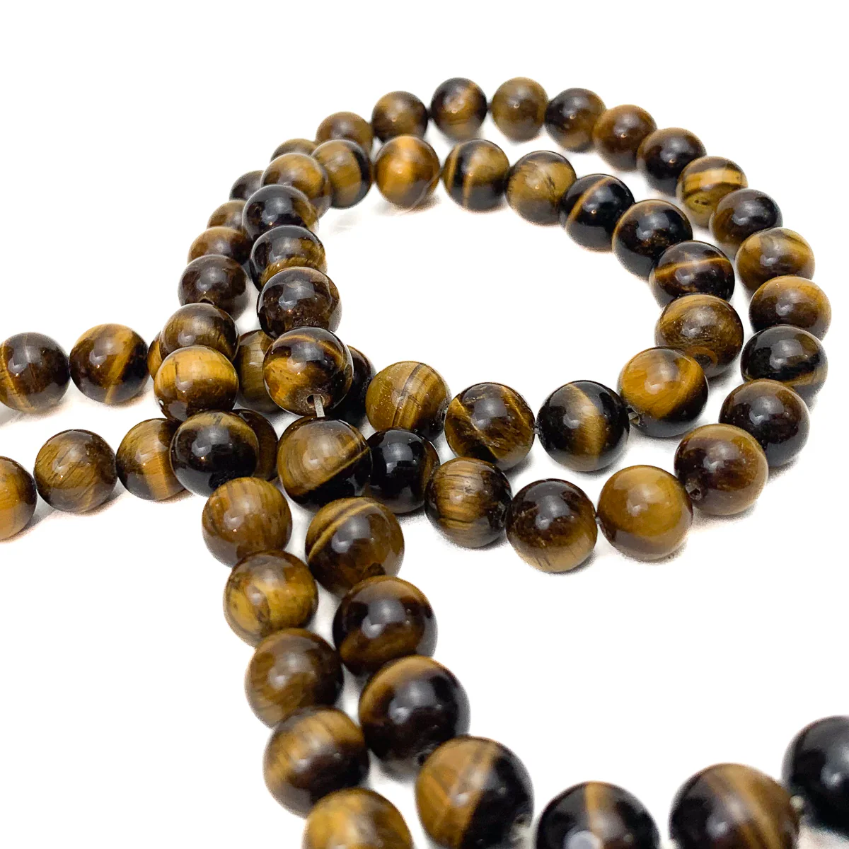 Tiger's Eye 9mm Smooth Rounds Bead Strand - Image 5