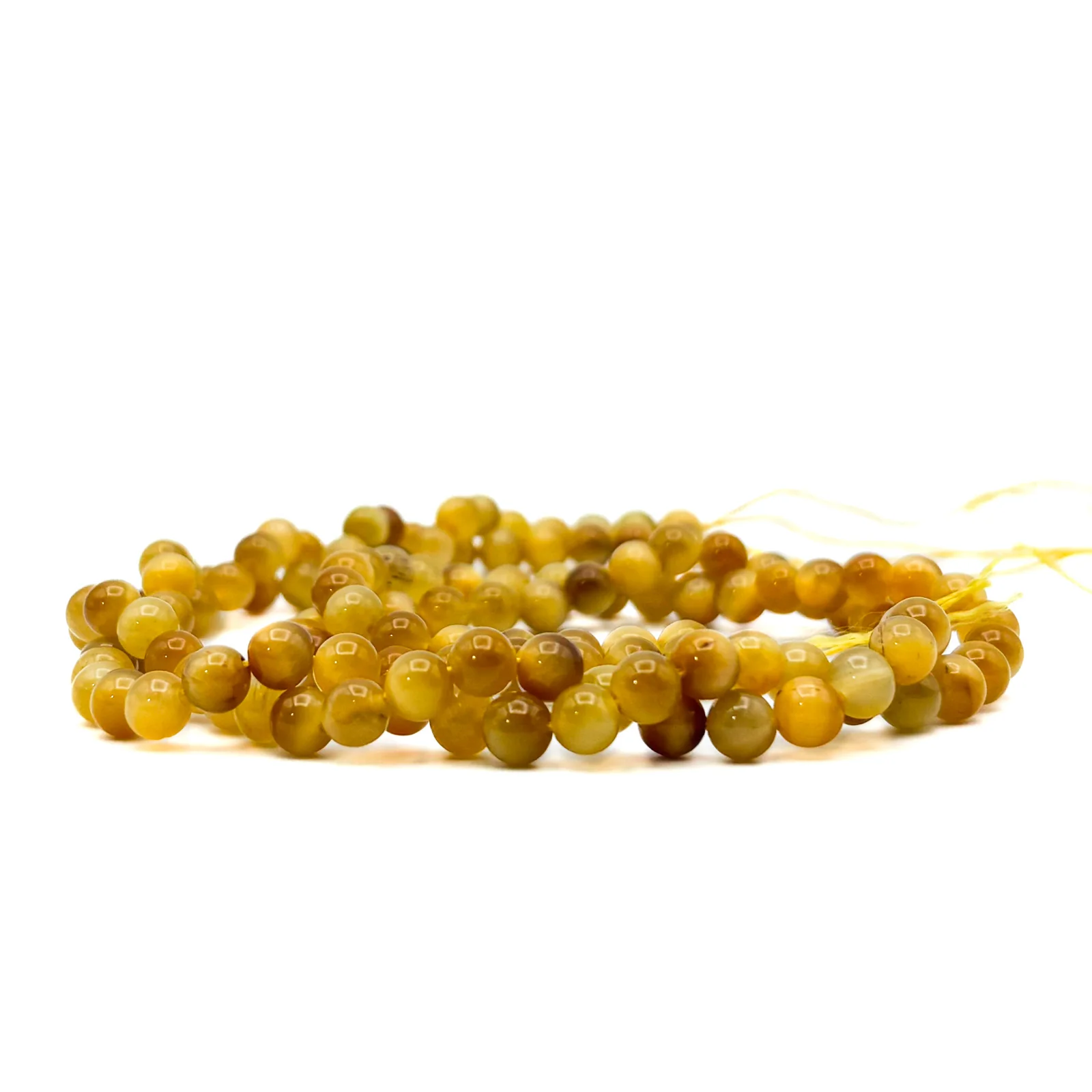 Tiger’s Eye Golden 6mm Smooth Rounds Bead Strand - Image 10