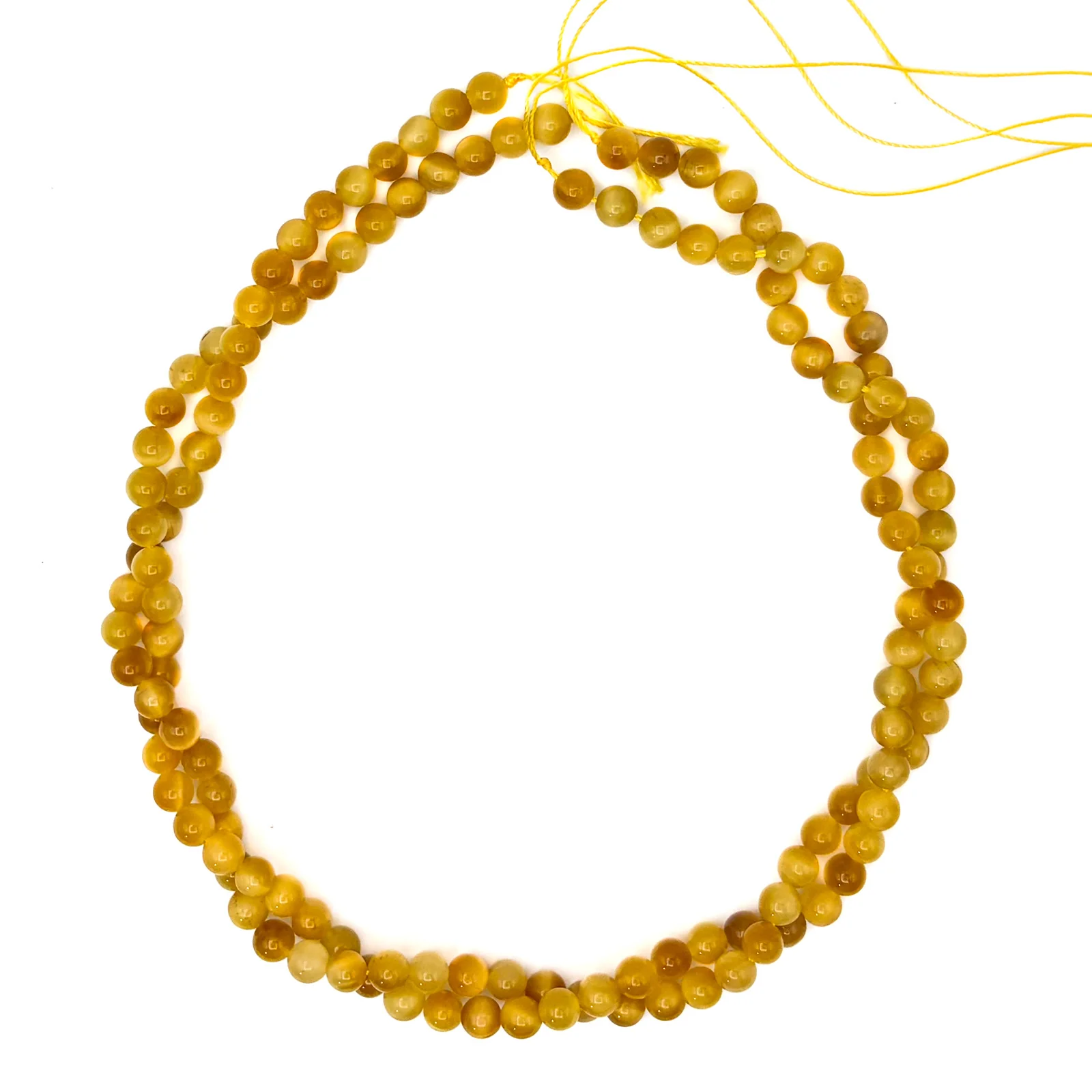 Tiger’s Eye Golden 6mm Smooth Rounds Bead Strand - Image 11