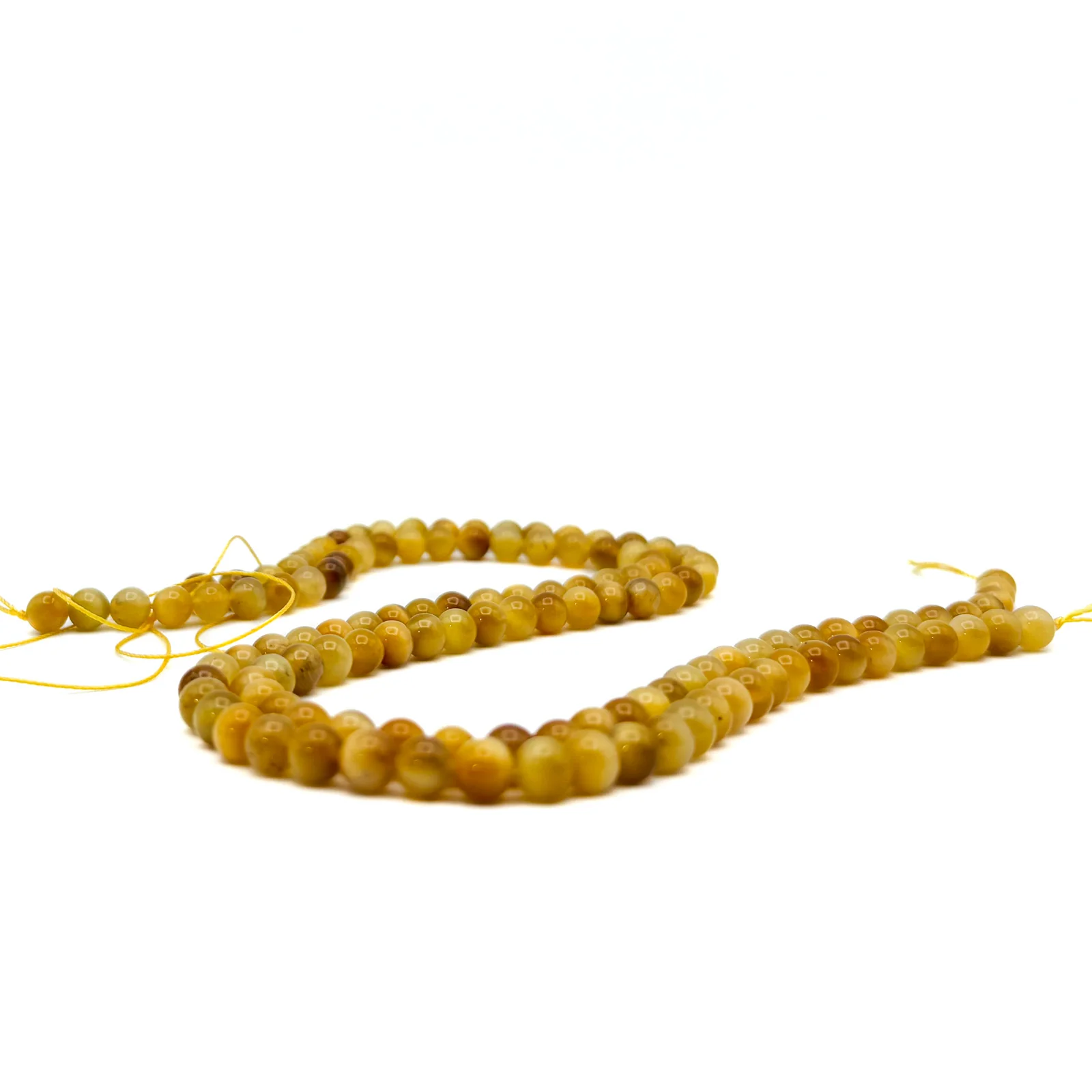 Tiger’s Eye Golden 6mm Smooth Rounds Bead Strand - Image 3