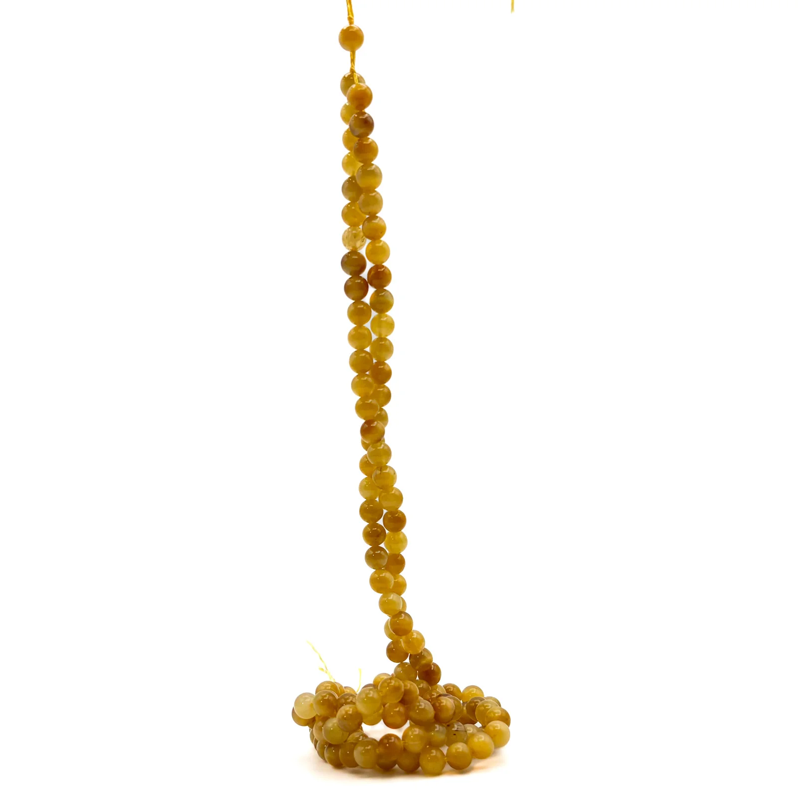Tiger’s Eye Golden 6mm Smooth Rounds Bead Strand - Image 9
