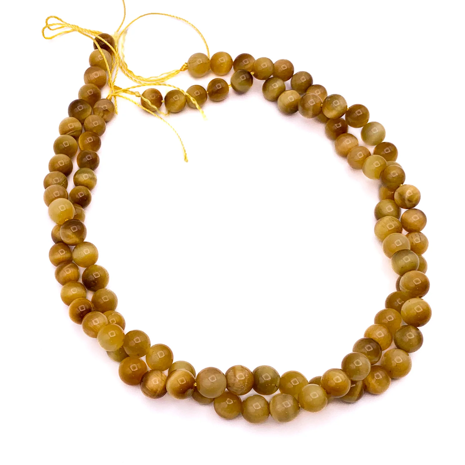 Tiger’s Eye Golden  8mm Smooth Rounds Bead Strand - Image 10