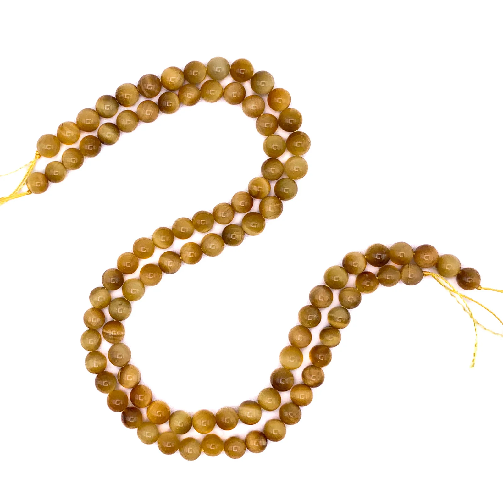 Tiger’s Eye Golden  8mm Smooth Rounds Bead Strand - Image 3
