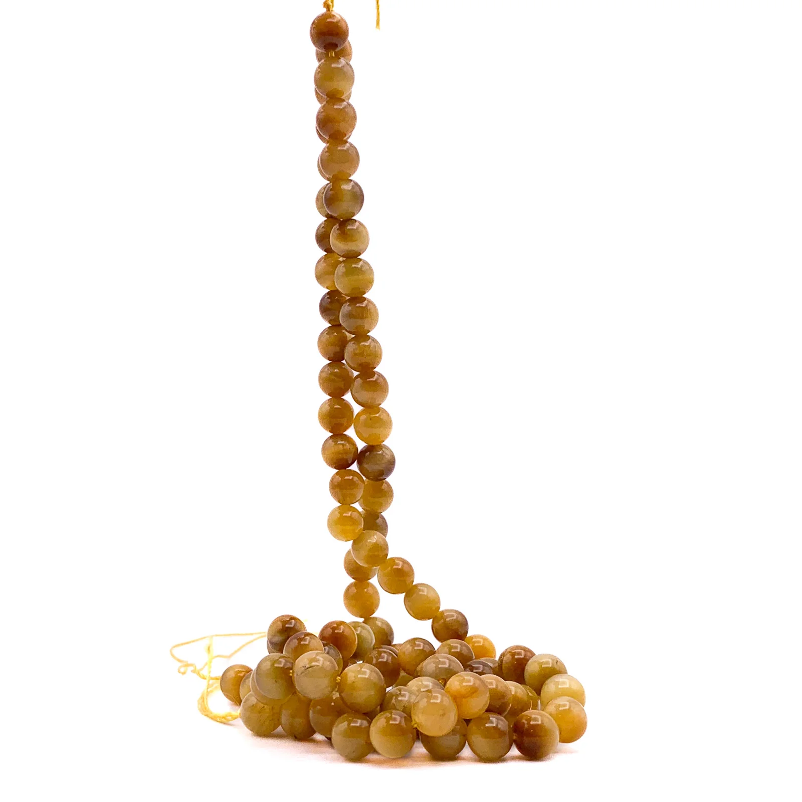 Tiger’s Eye Golden  8mm Smooth Rounds Bead Strand - Image 8