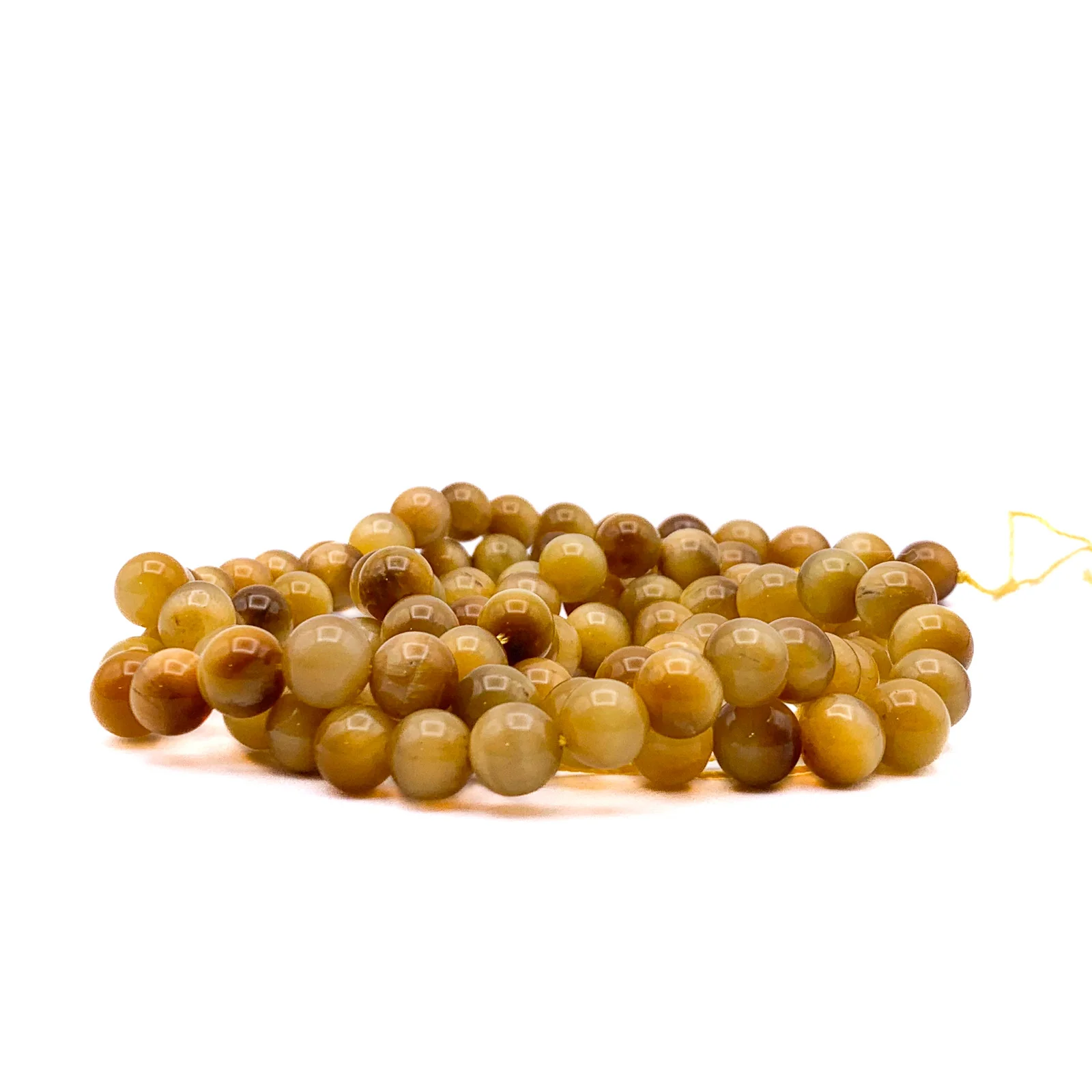 Tiger’s Eye Golden  8mm Smooth Rounds Bead Strand - Image 9