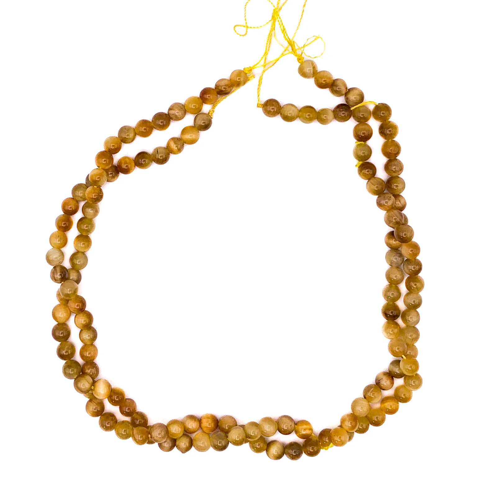 Tiger’s Eye Golden AAA 6.5mm Smooth Rounds Bead Strand - Image 11