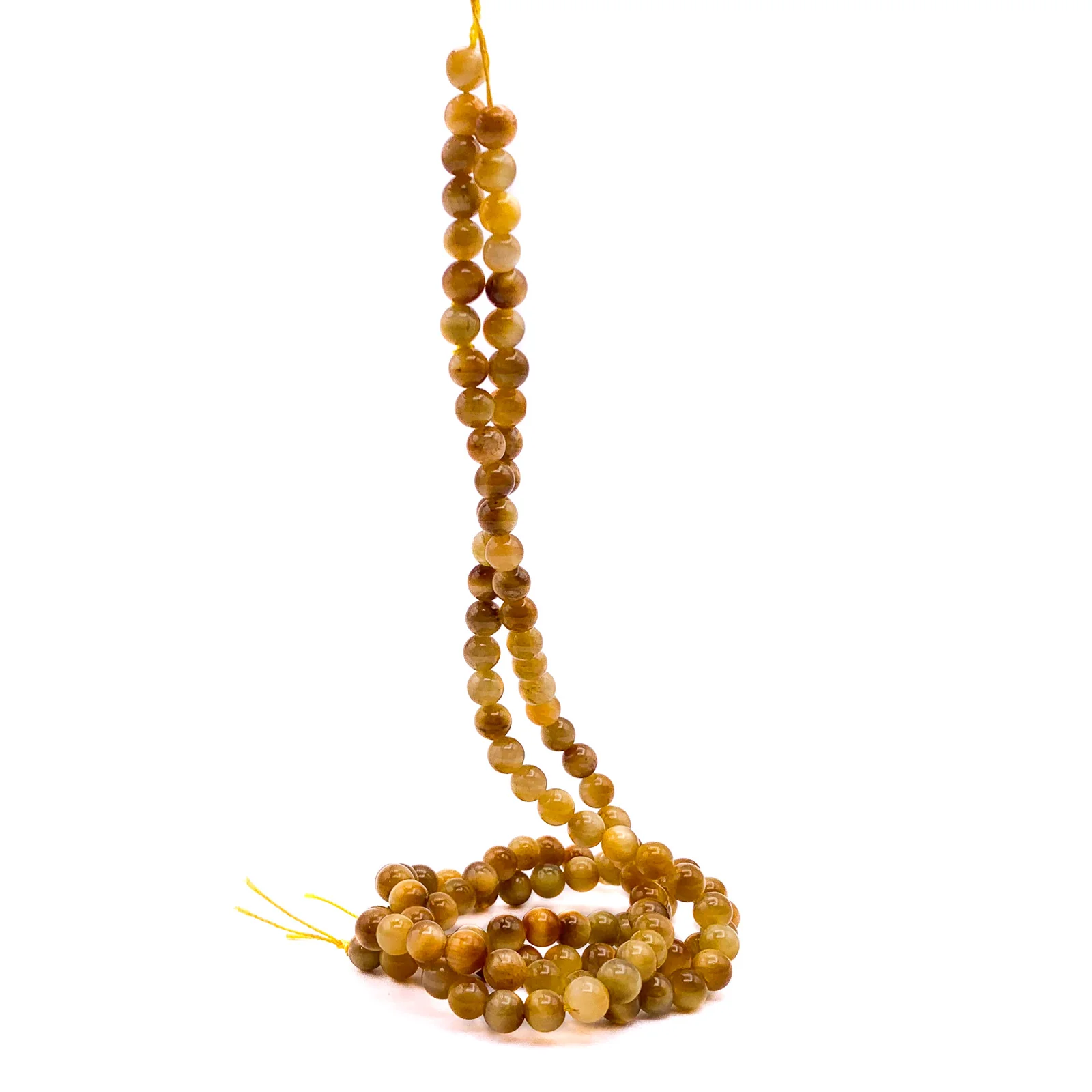 Tiger’s Eye Golden AAA 6.5mm Smooth Rounds Bead Strand - Image 8