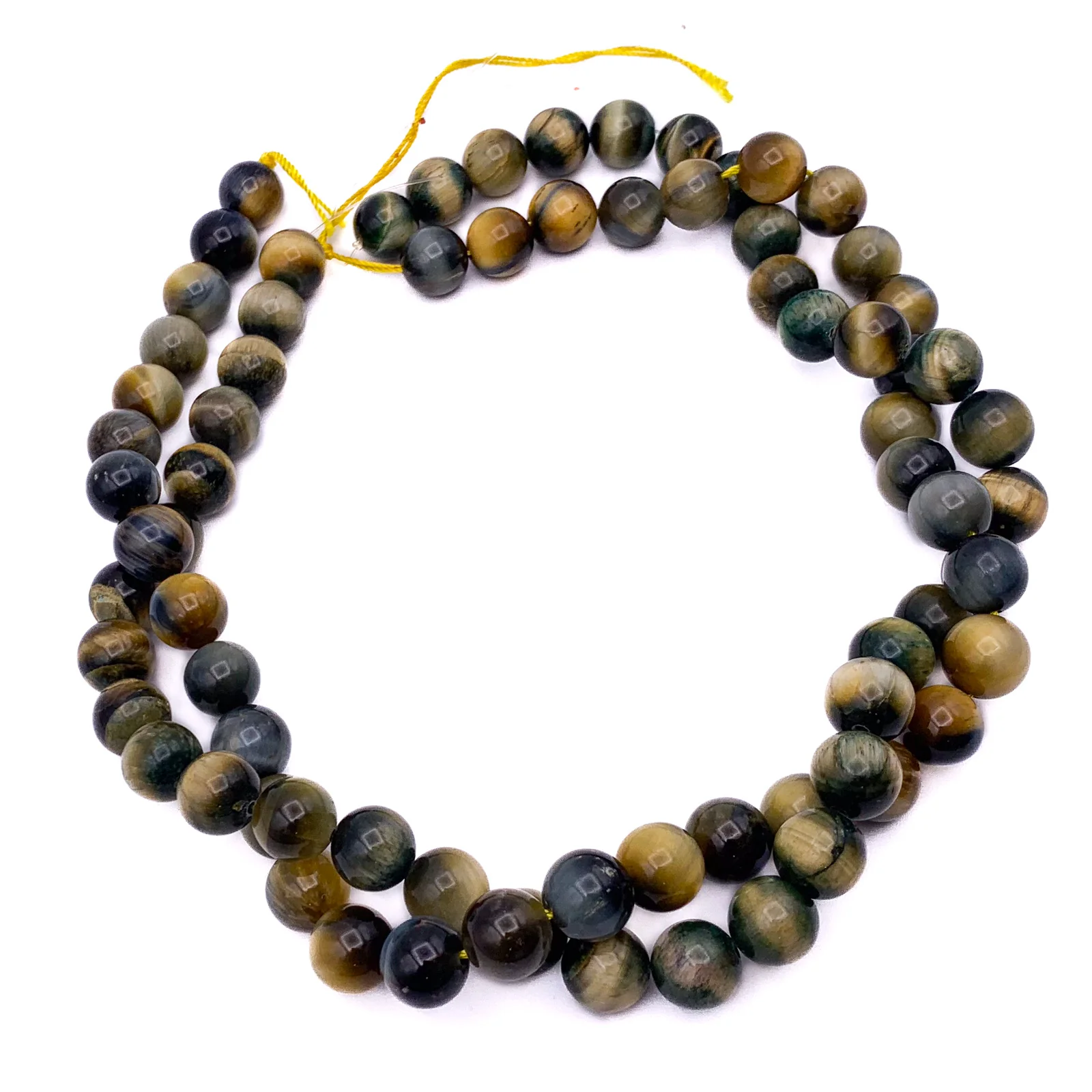 Tiger’s Eye Golden Blue 10.5mm Smooth Rounds Bead Strand - Image 9