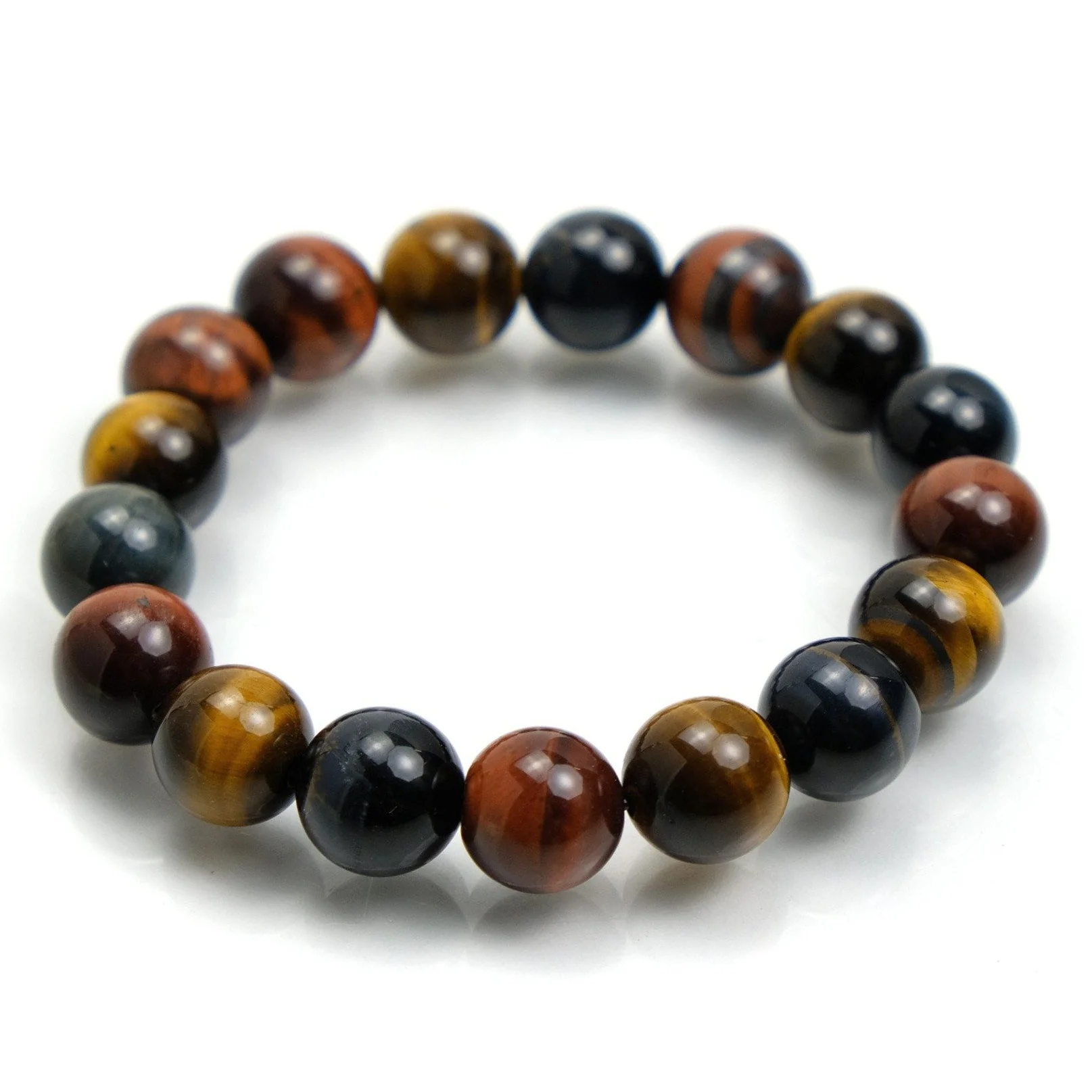 Tiger's Eye 12mm Stretch Bracelet - Image 2