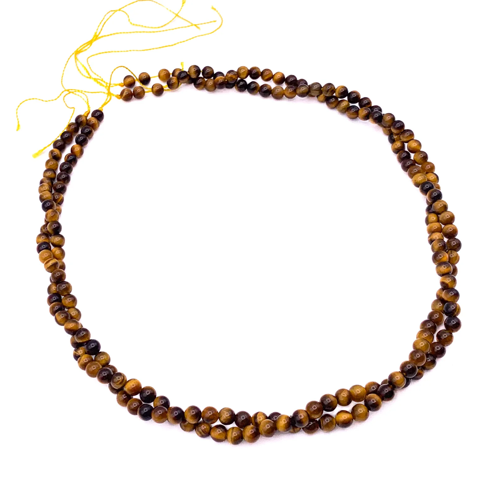 Tiger's Eye 4.5mm Smooth Rounds Bead Strand - Image 10
