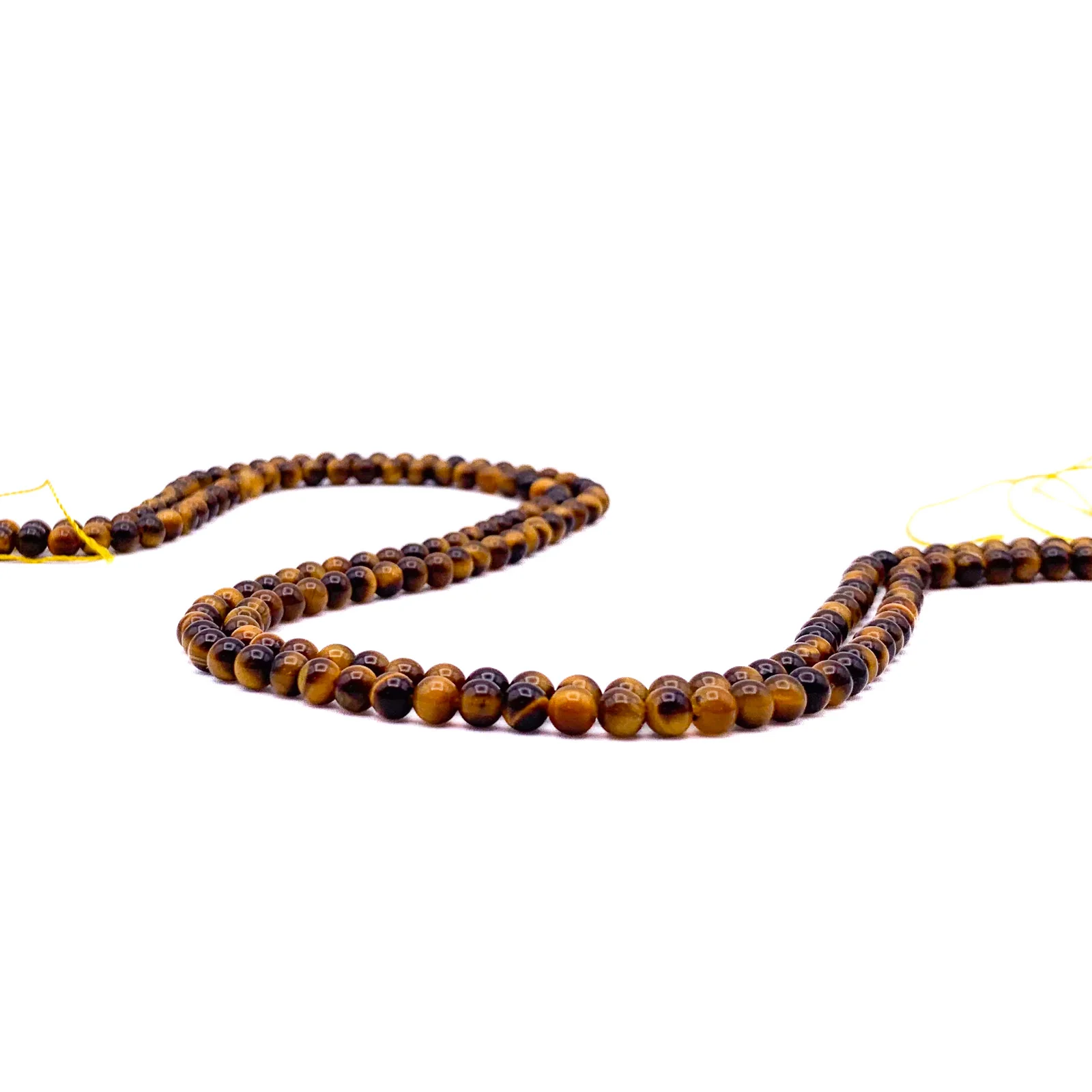 Tiger's Eye 4.5mm Smooth Rounds Bead Strand - Image 3