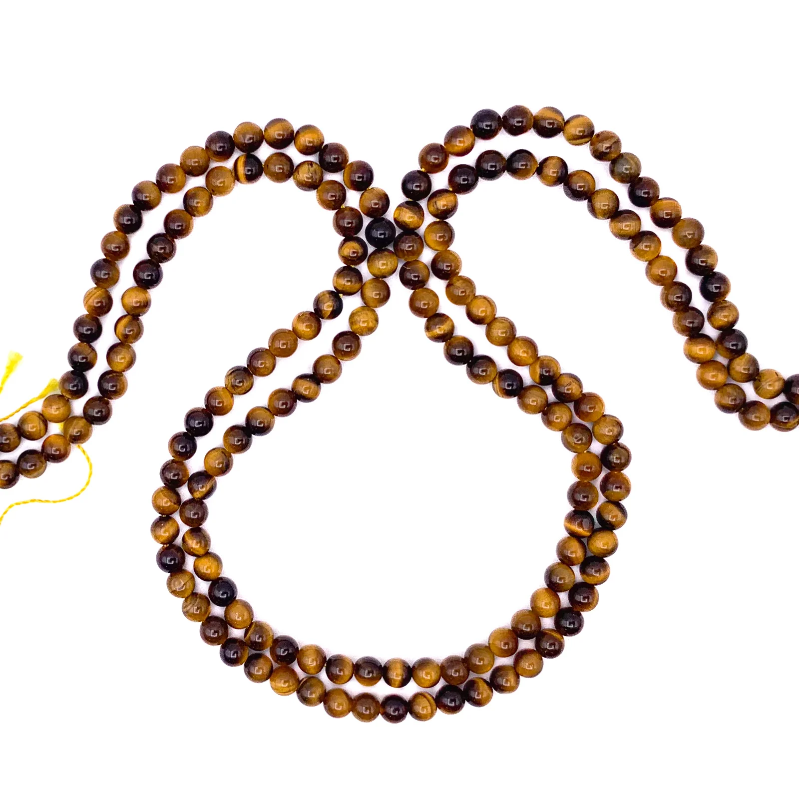 Tiger's Eye 4.5mm Smooth Rounds Bead Strand - Image 5