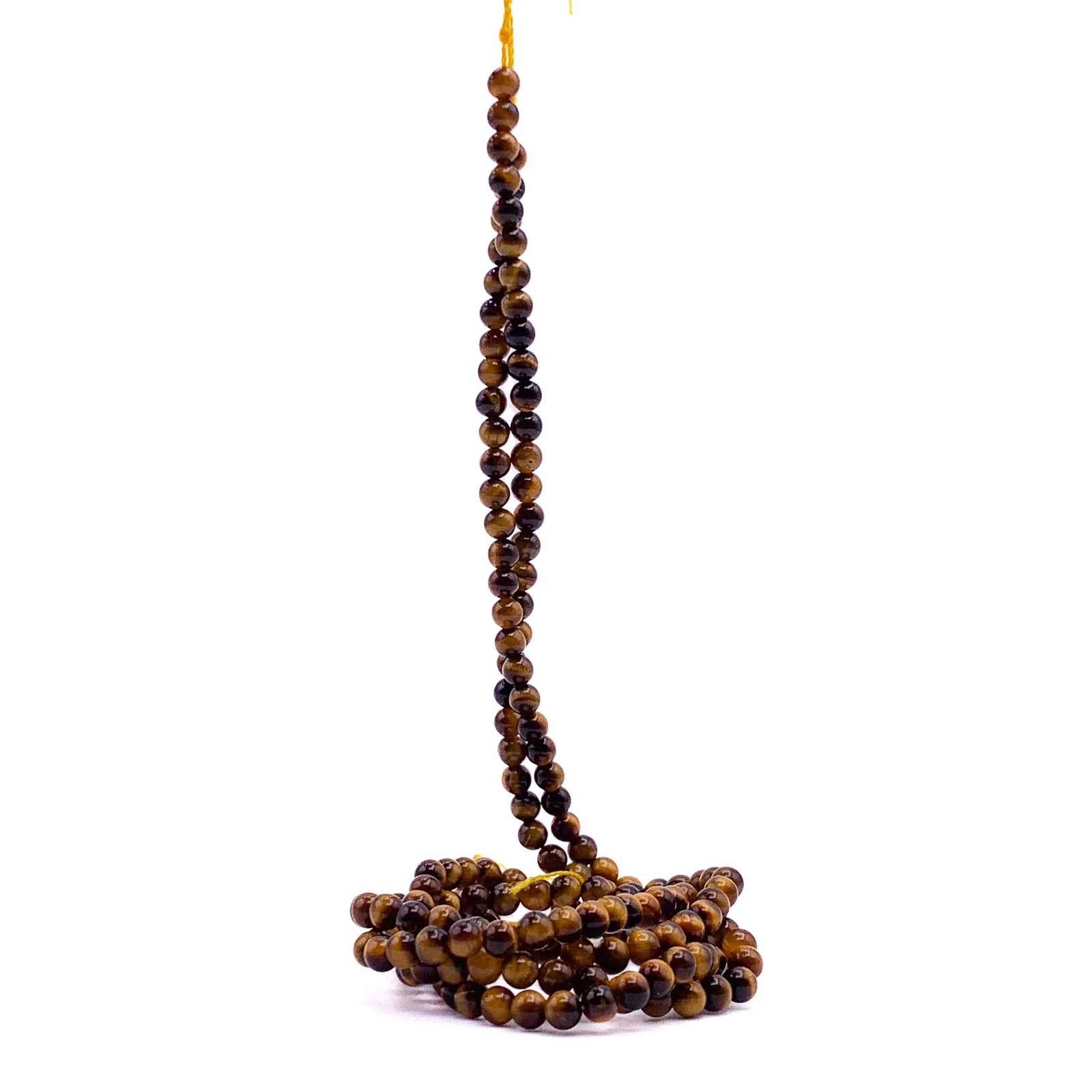 Tiger's Eye 4.5mm Smooth Rounds Bead Strand - Image 7