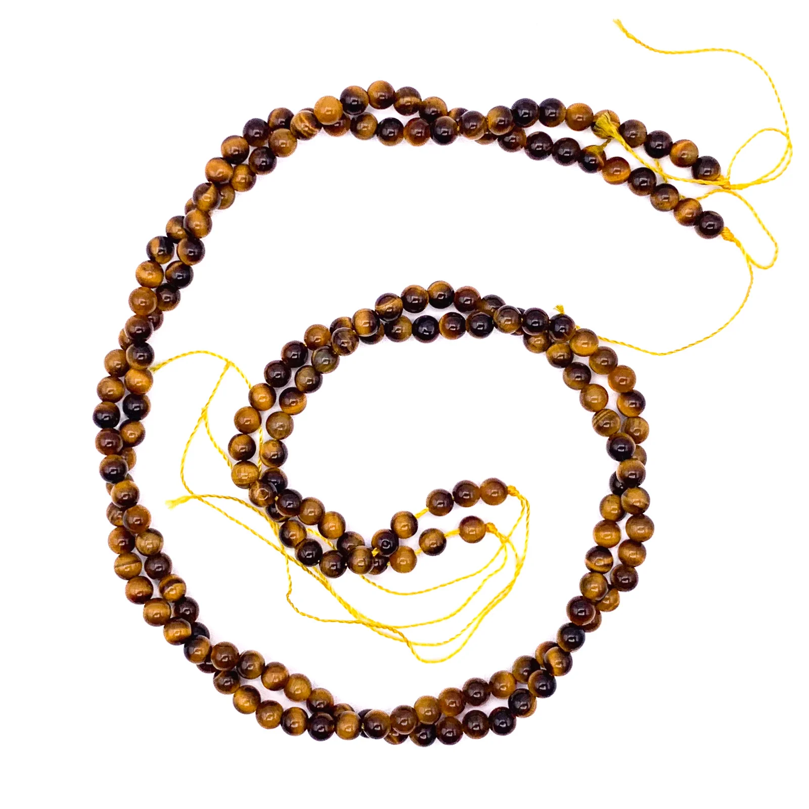 Tiger's Eye 4.5mm Smooth Rounds Bead Strand - Image 8