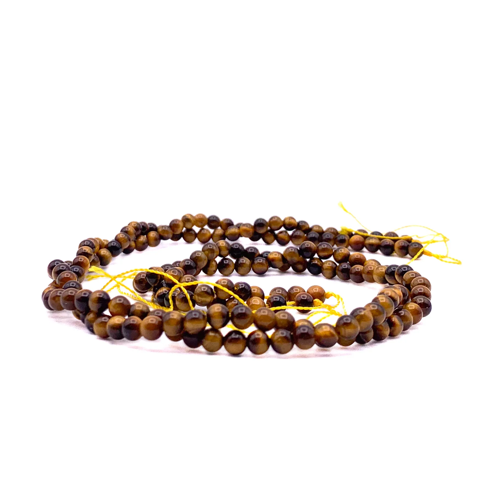 Tiger's Eye 4.5mm Smooth Rounds Bead Strand - Image 9