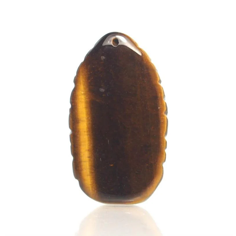 Tiger's Eye Buddha Face Pendant - Image 4