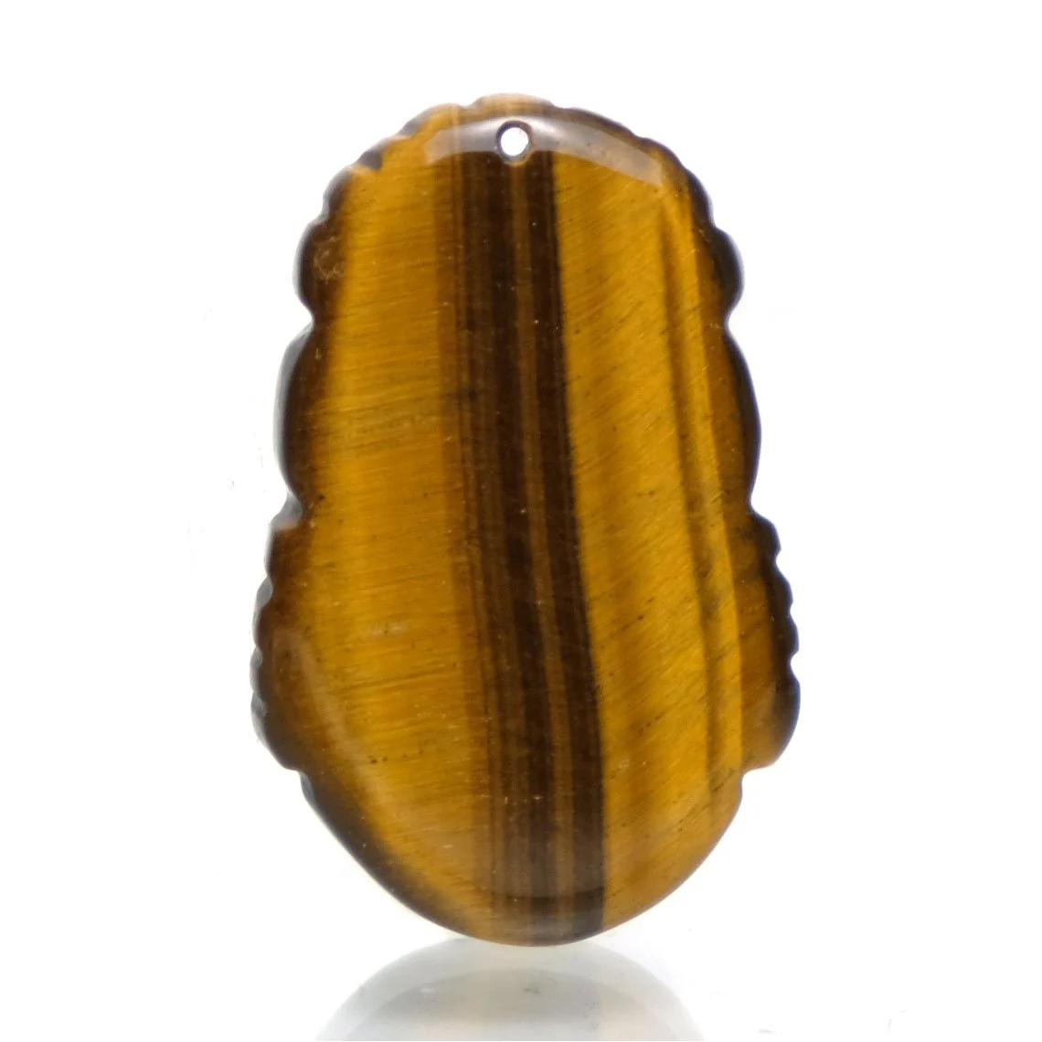 Tiger's Eye Chinese Zodiac Pendant, Rat - Image 3