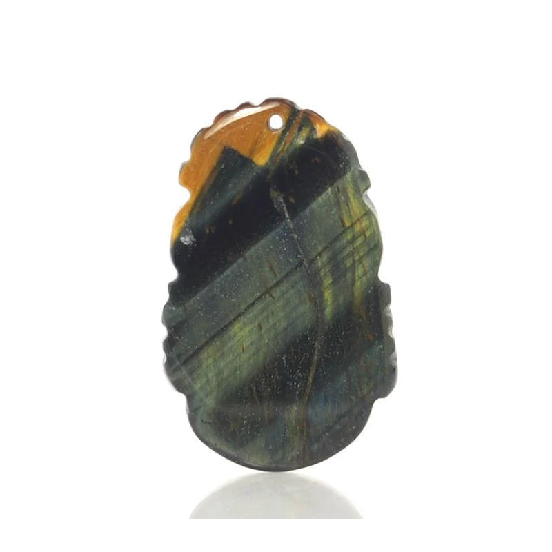 Tiger's Eye Chinese Zodiac Pendant, Snake - Image 4