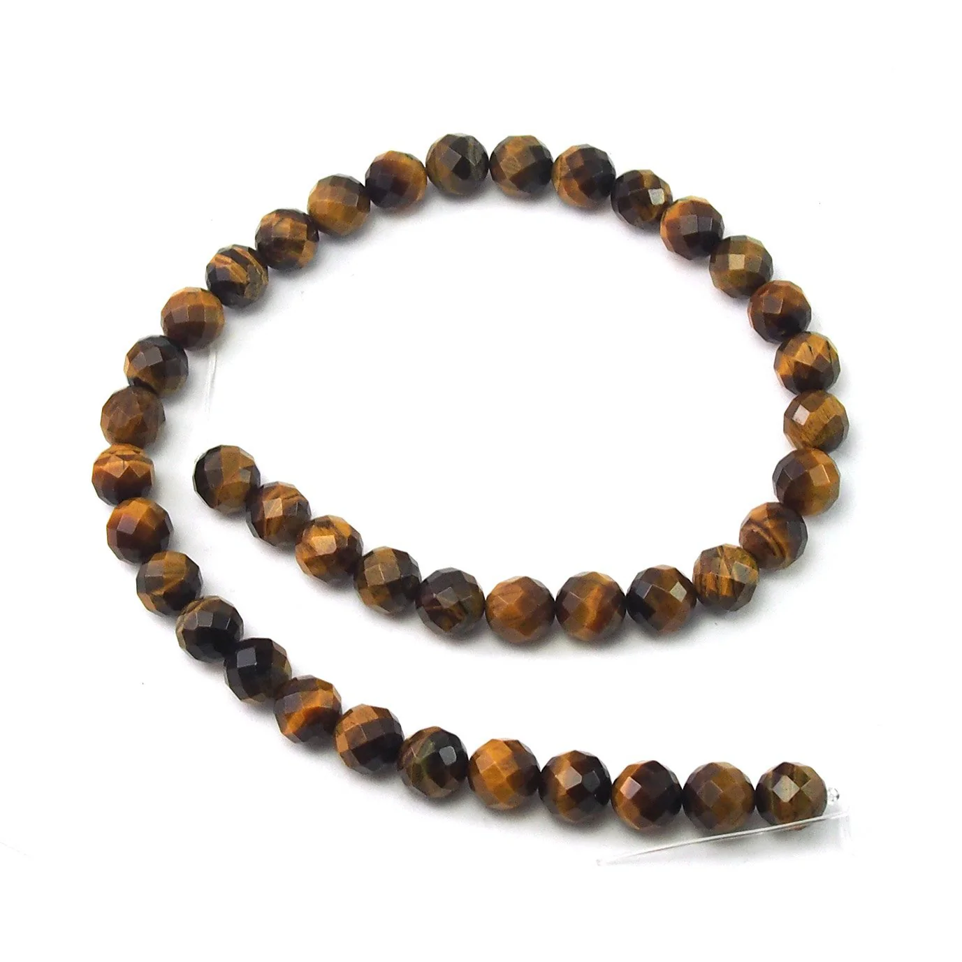 Tiger's Eye Faceted Rounds 10mm Strand - Image 2