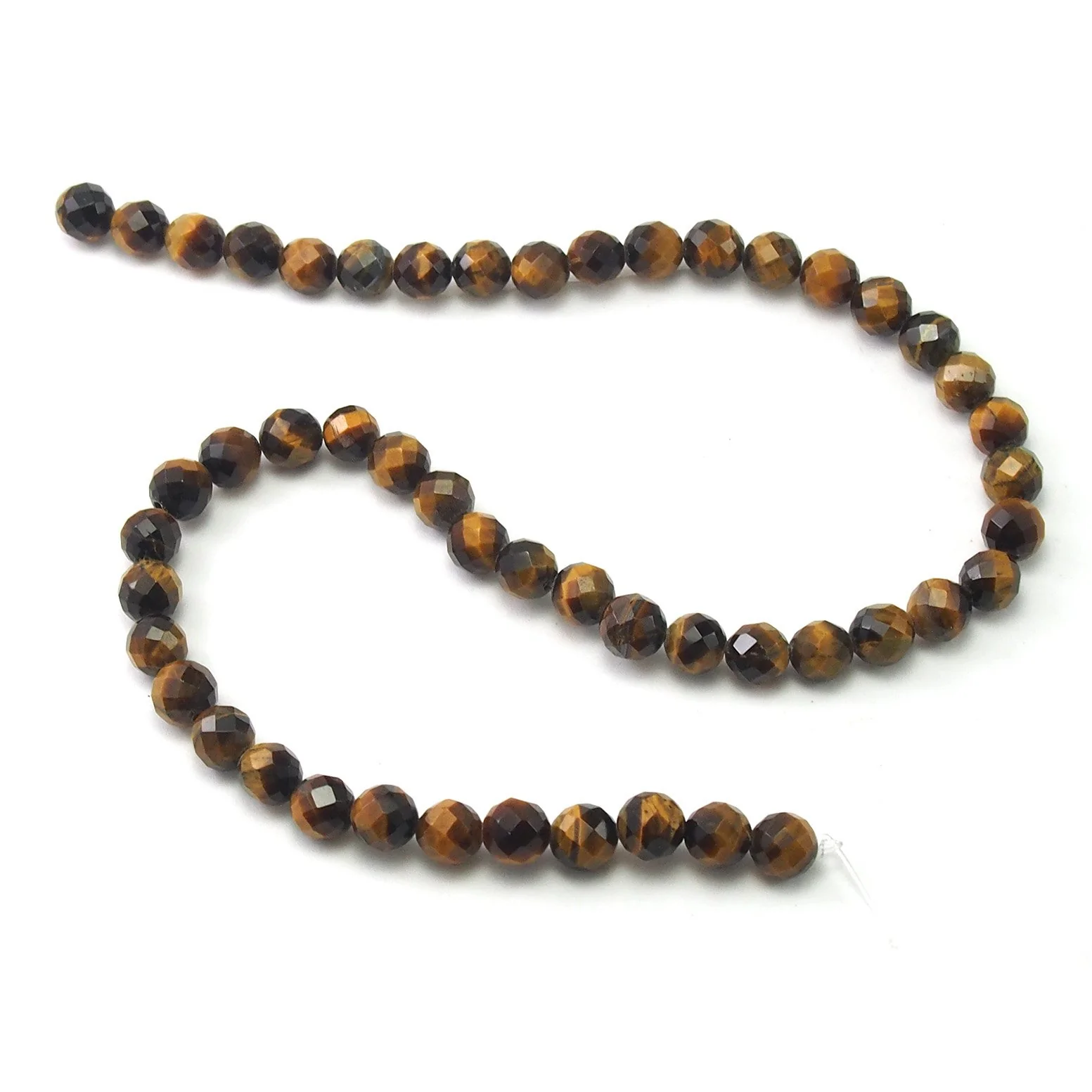 Tiger's Eye Faceted Rounds 8mm Strand - Image 2