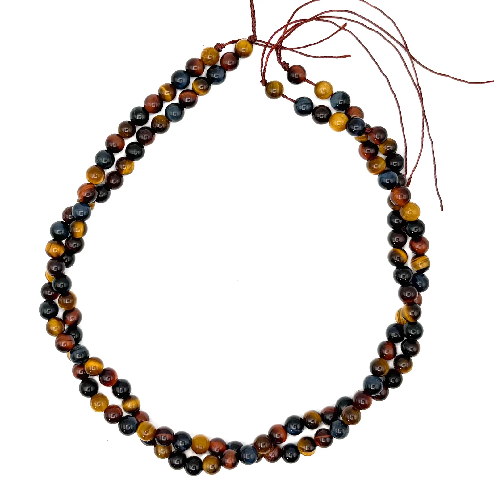 Tiger's Eye Multi 6.5mm Smooth Rounds Bead Strand - Image 11