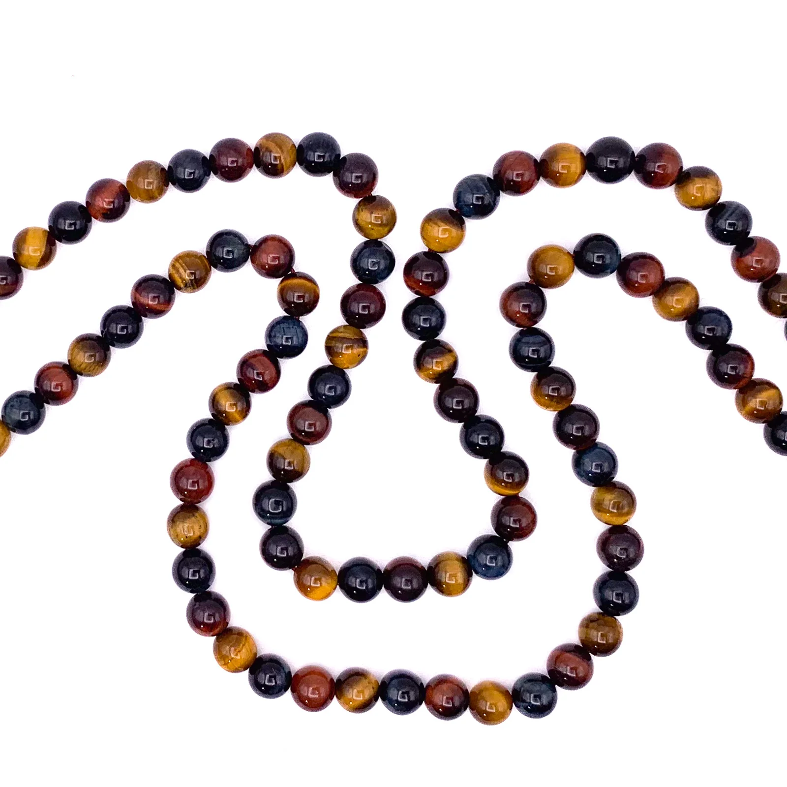 Tigers Eye Multi 8.5mm Smooth Rounds Bead Strand - Image 3