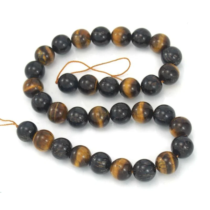 Tiger's Eye Smooth Rounds 12mm Bead Strand - Image 2