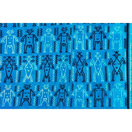 Ensemble 1: Vintage Timor Heirloom Cloth and Headdress, Naga Shell and Moroccan Faience Beads - EACH ITEM SOLD SEPARATELY - Image 6