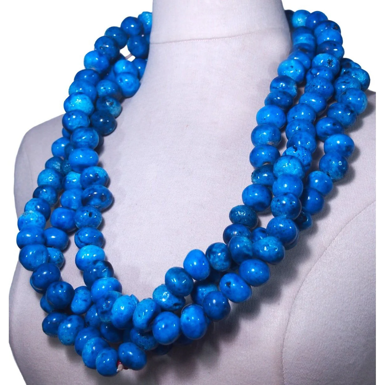 Ensemble 1: Vintage Timor Heirloom Cloth and Headdress, Naga Shell and Moroccan Faience Beads - EACH ITEM SOLD SEPARATELY - Image 9