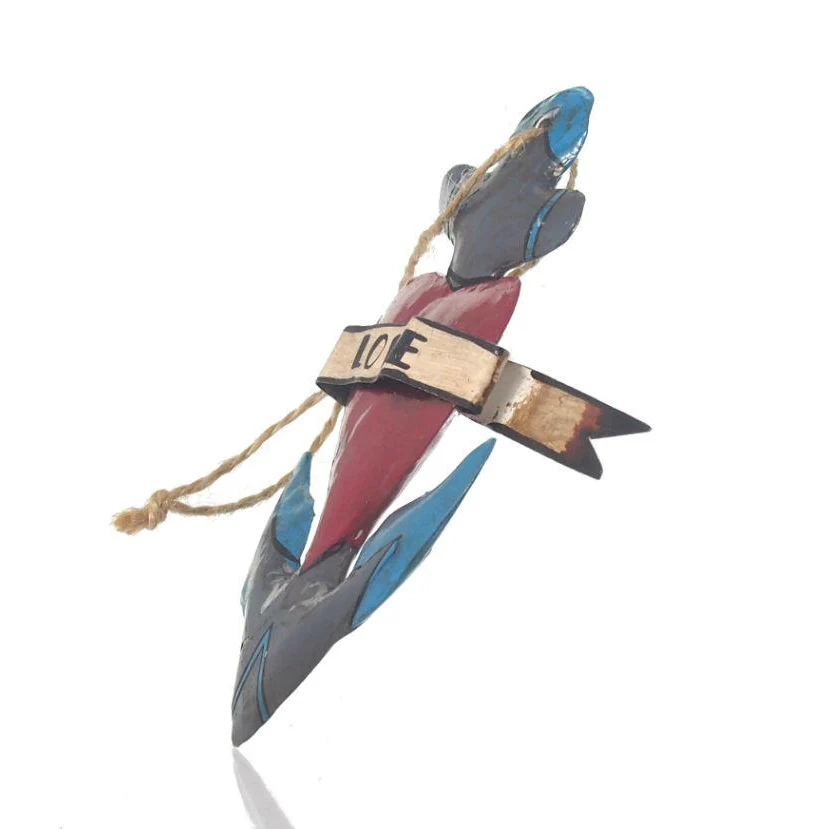 Tin Love Anchor Ornament - Image 3