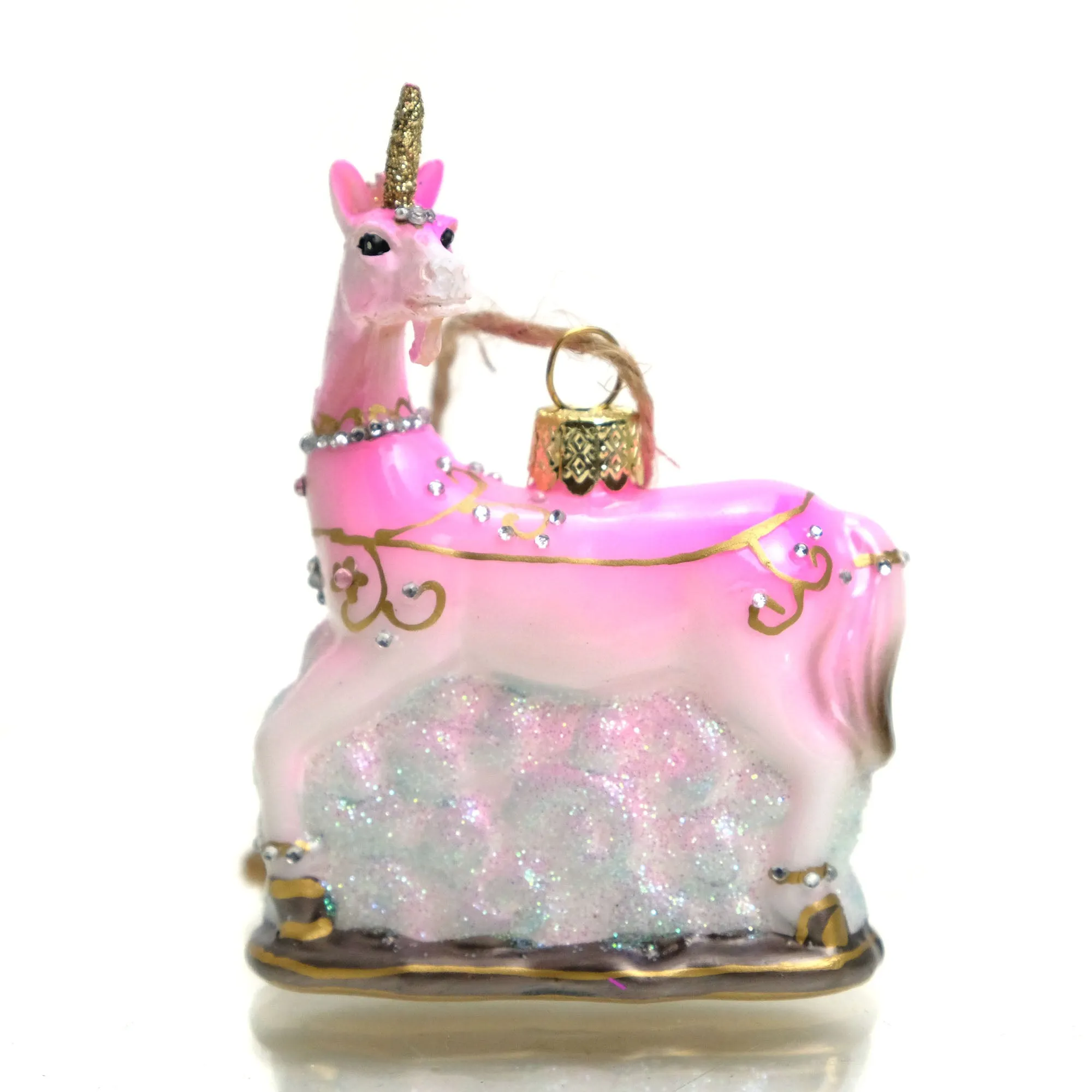 Bitty Unicorn Glass Ornament - Image 3