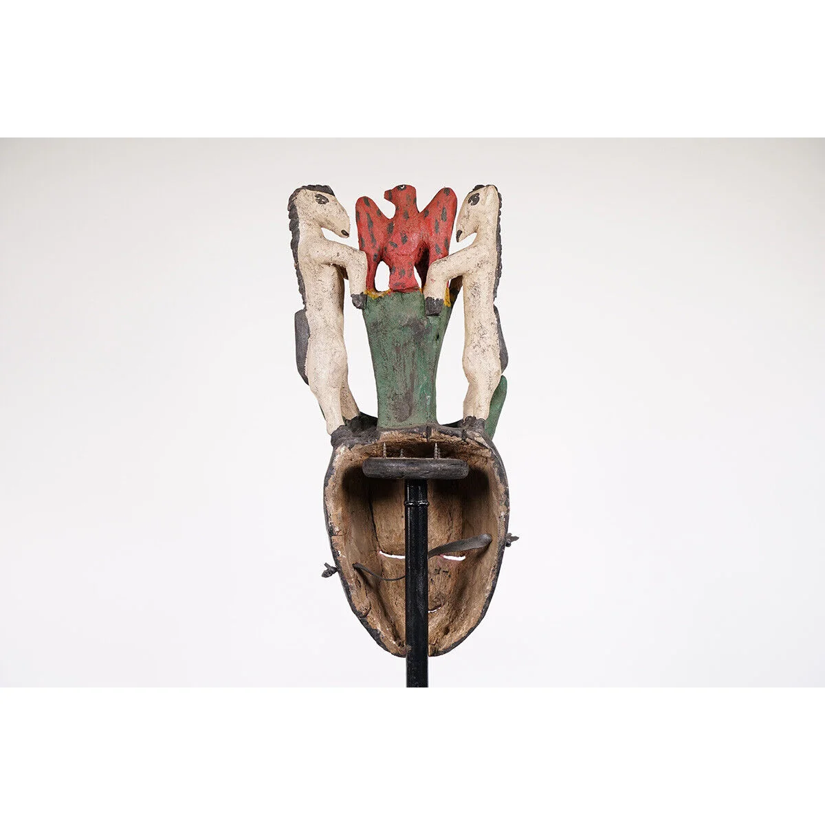 Tiv Festival Mask With Horses & Bird, Nigeria #1118 - Image 6
