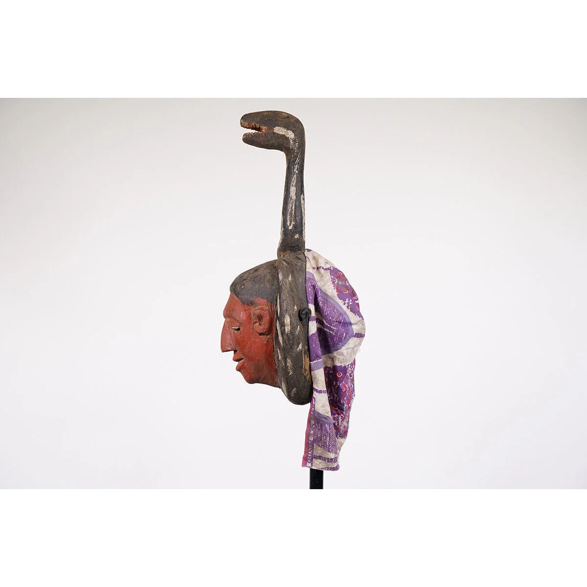 Tiv Festival Mask With Large Snake, Nigeria #1115 - Image 5