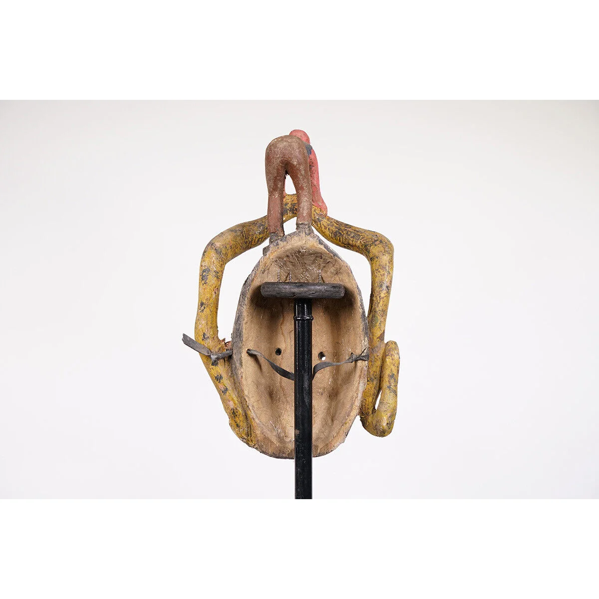Tiv Festival Mask With Man Holding Snake, Nigeria #1116 - Image 6
