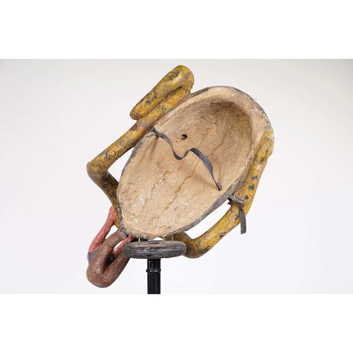 Tiv Festival Mask With Man Holding Snake, Nigeria #1116 - Image 7