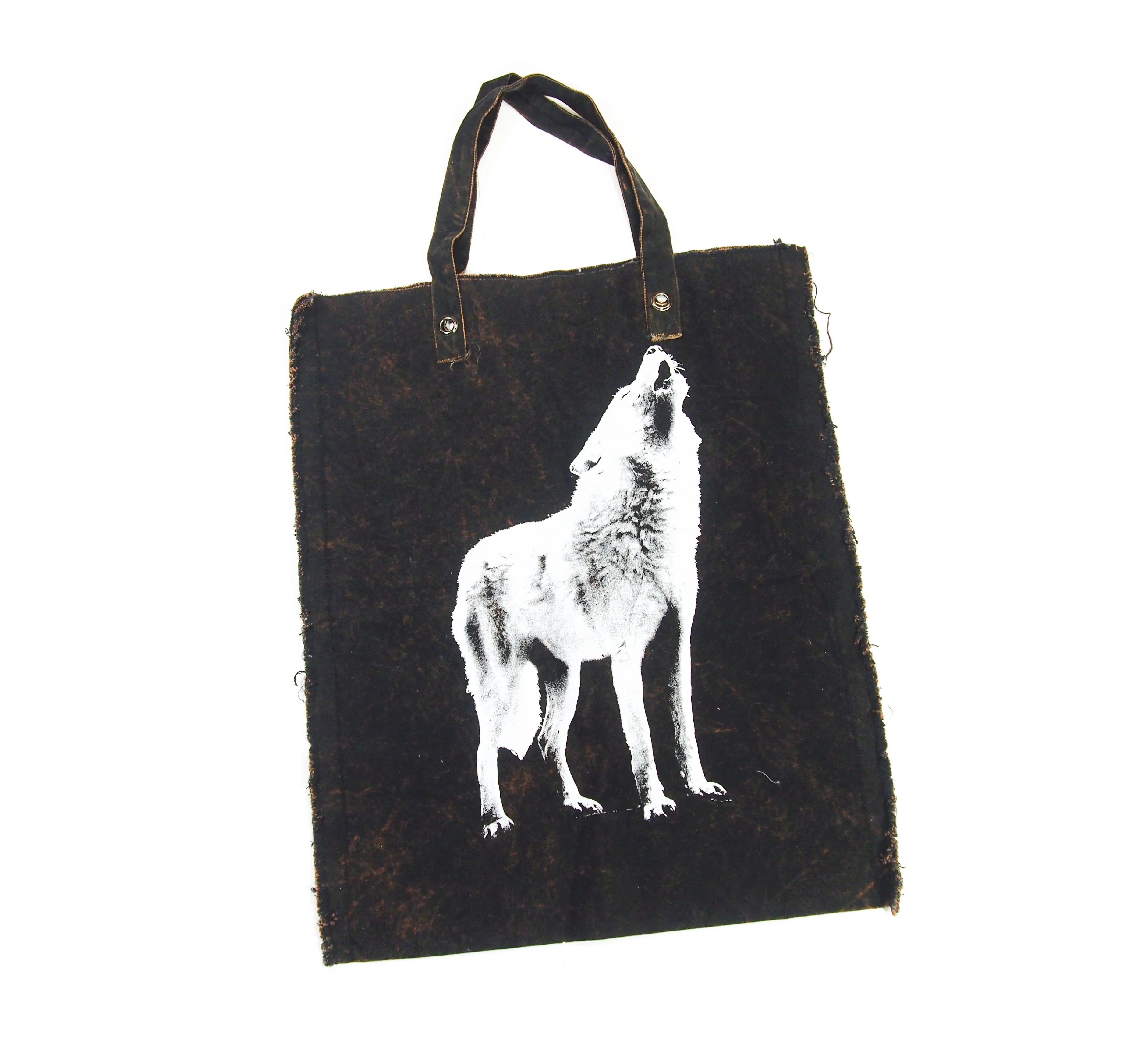Hungry Like The Wolf Spirit Animal Oversize Tote Bag - Image 3