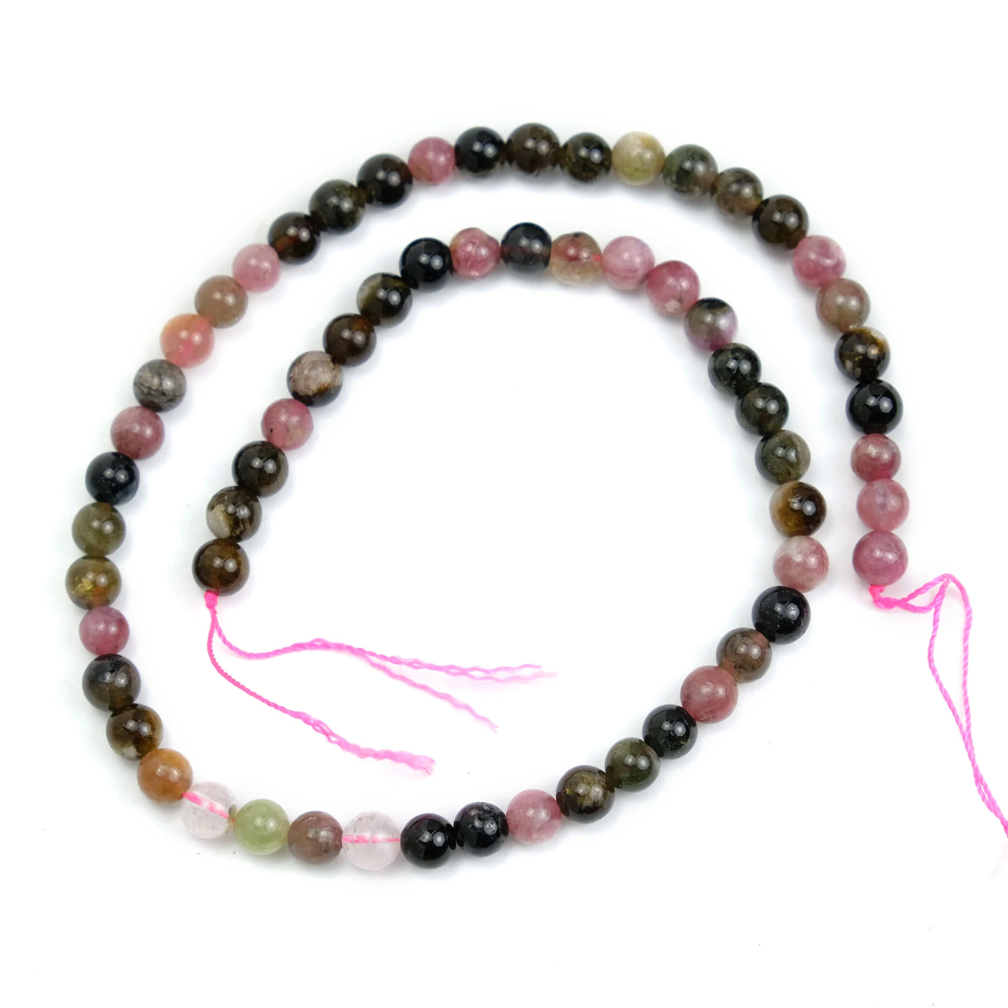 Multi Colored Tourmaline 7mm Smooth Rounds - Image 3