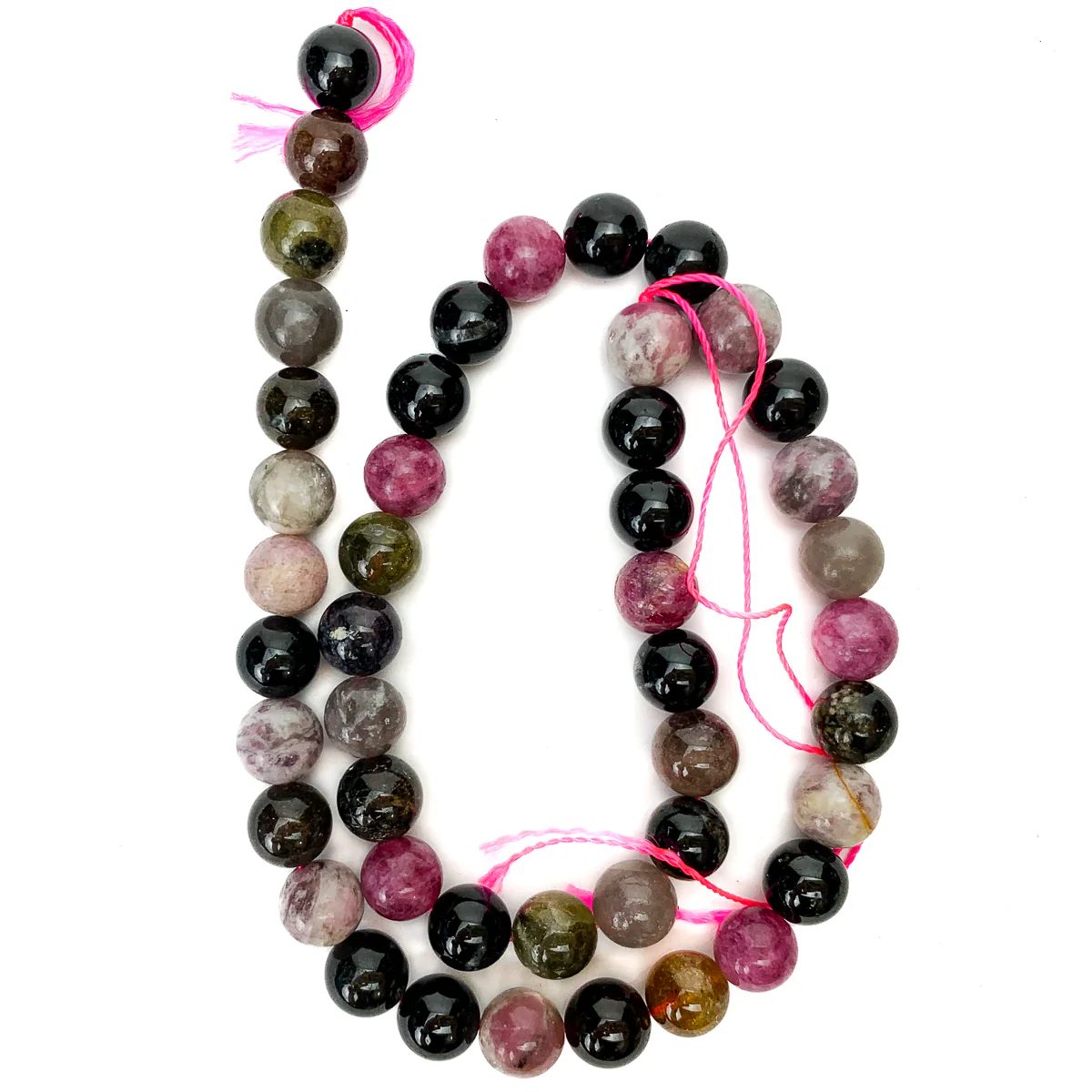 Tourmaline 8mm Smooth Rounds Strand - Image 2