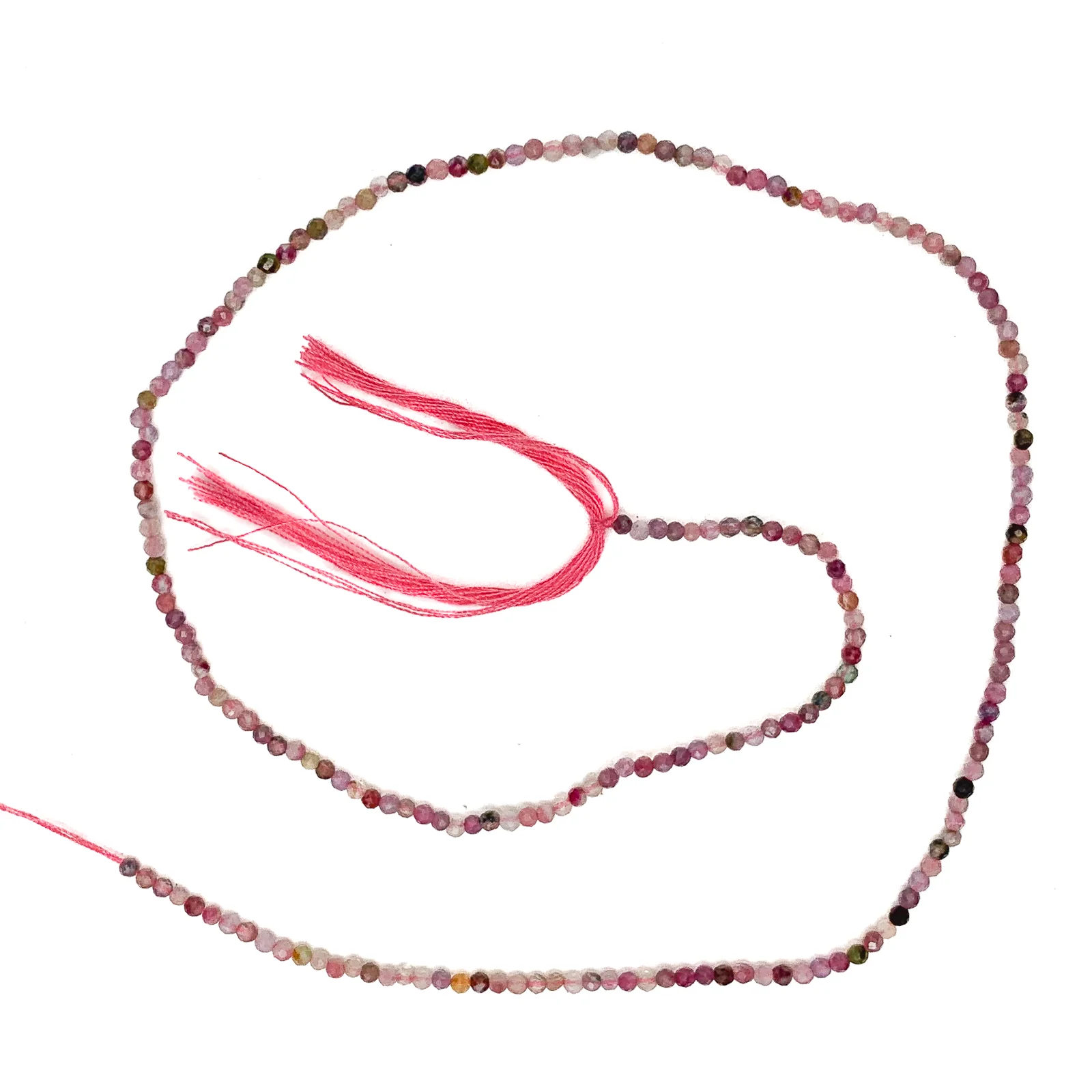 Tourmaline Mix 2mm Faceted Rounds Bead Strand - Image 2