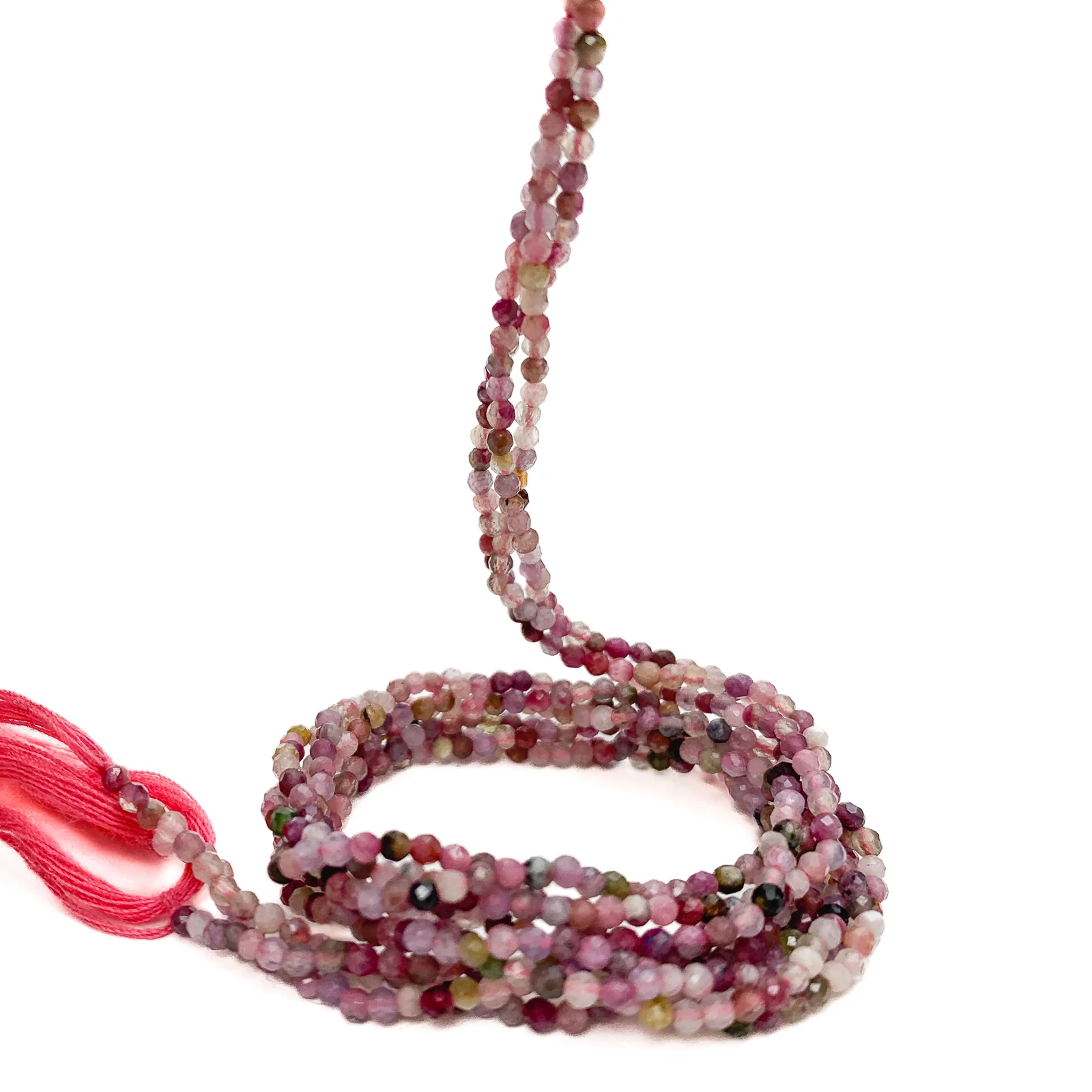 Tourmaline Mix 2mm Faceted Rounds Bead Strand - Image 4
