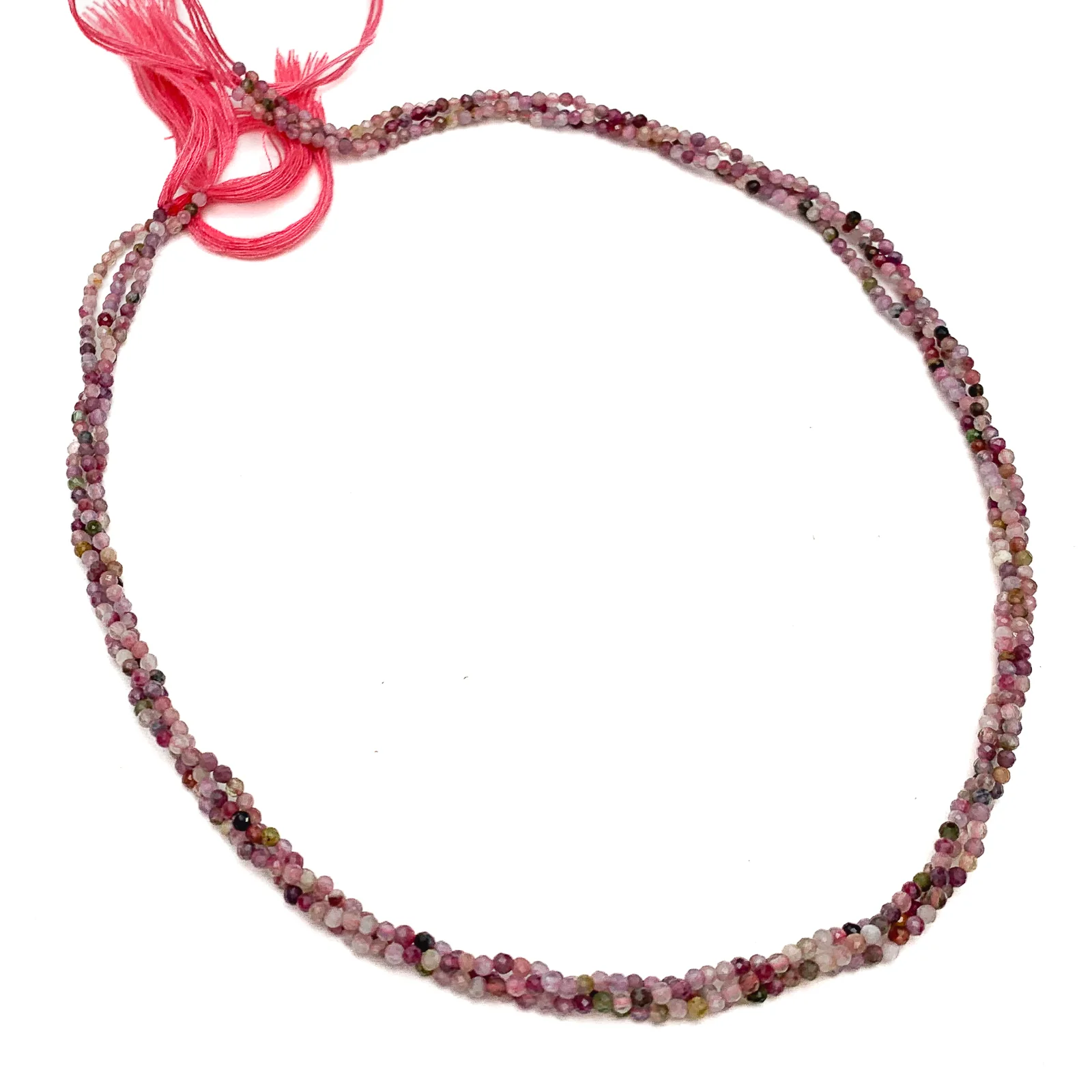 Tourmaline Mix 2mm Faceted Rounds Bead Strand - Image 5