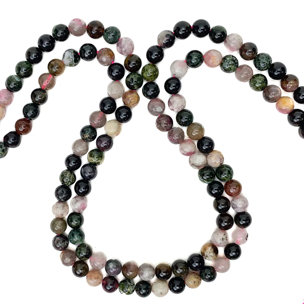 Tourmaline Multi 6mm Smooth Rounds Bead Strand - Image 3