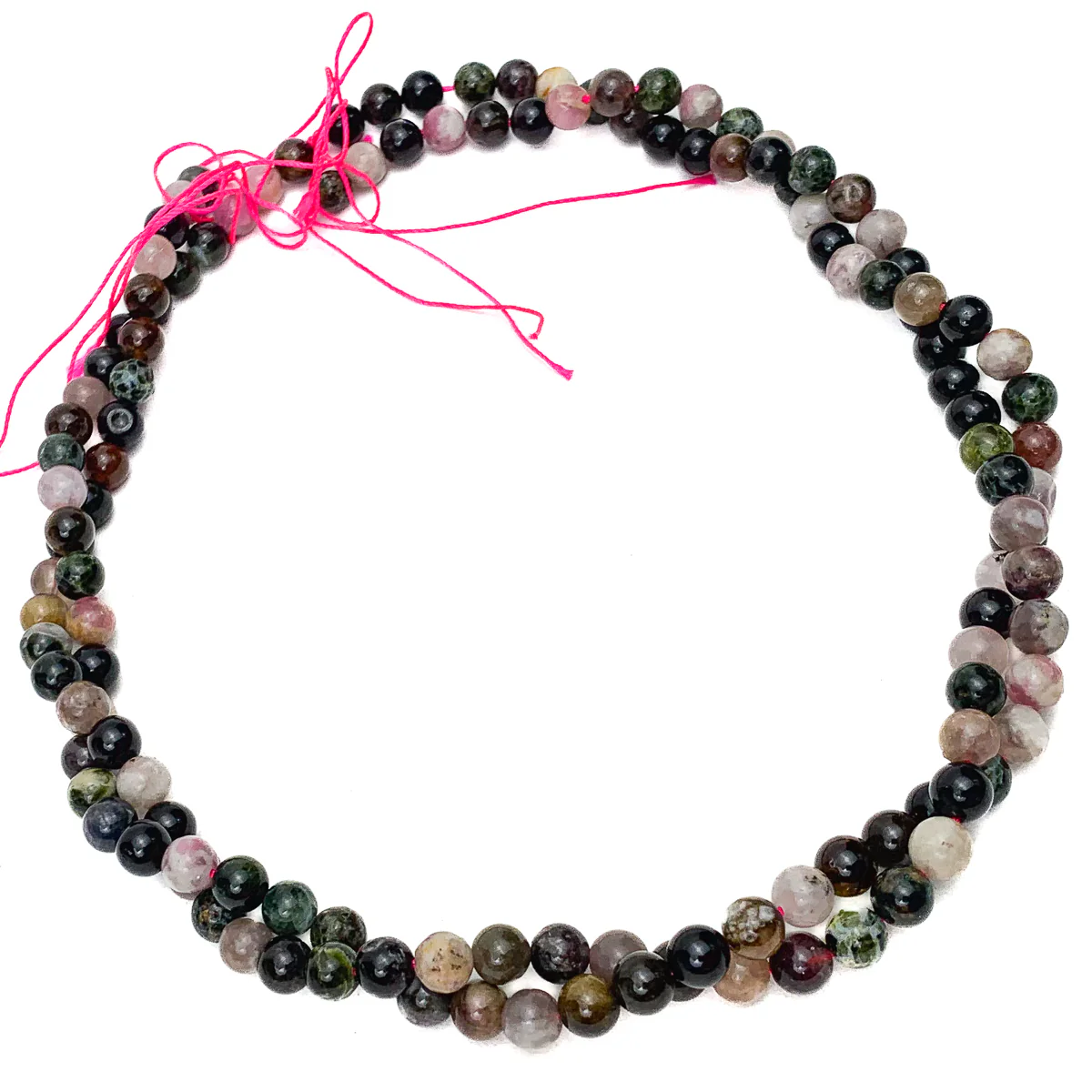 Tourmaline Multi 6mm Smooth Rounds Bead Strand - Image 4