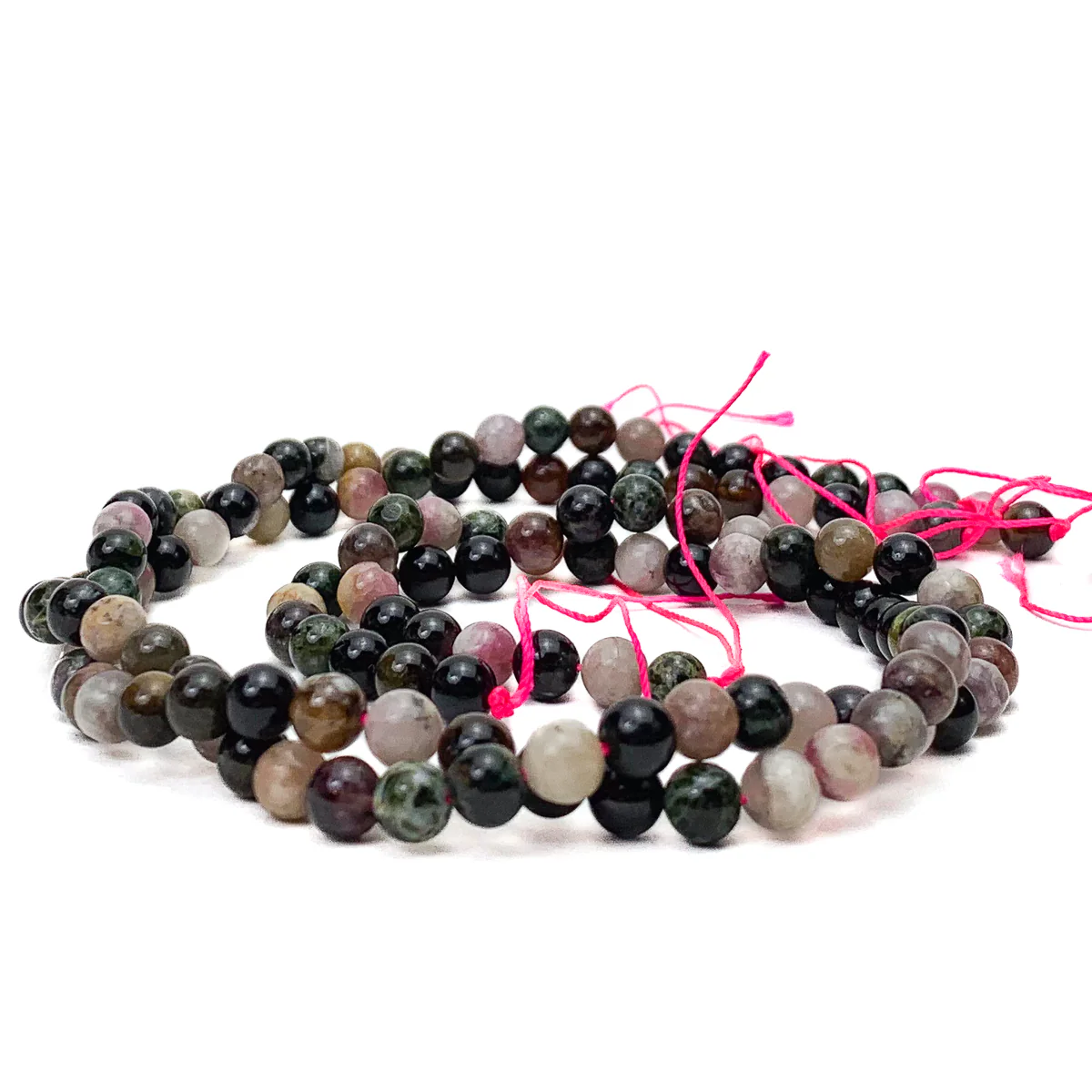 Tourmaline Multi 6mm Smooth Rounds Bead Strand - Image 5