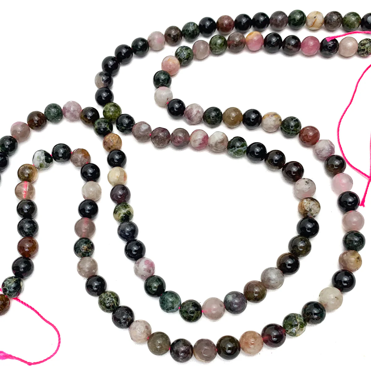 Tourmaline Multi 6mm Smooth Rounds Bead Strand - Image 7