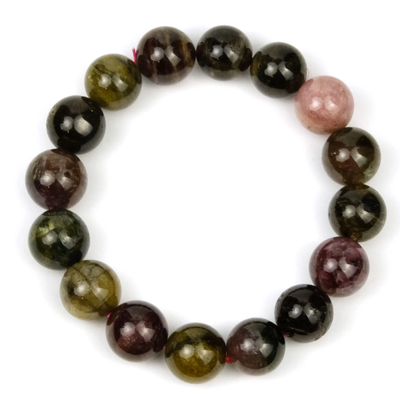 Tourmaline Stretch Bracelet 13mm - Image 3