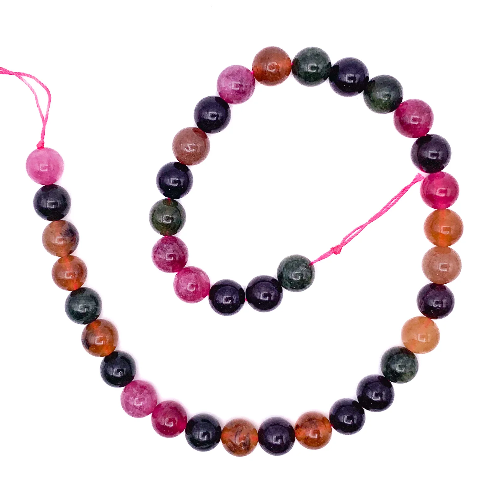 Tourmaline Watermelon 10.5mm Smooth Rounds - Image 3