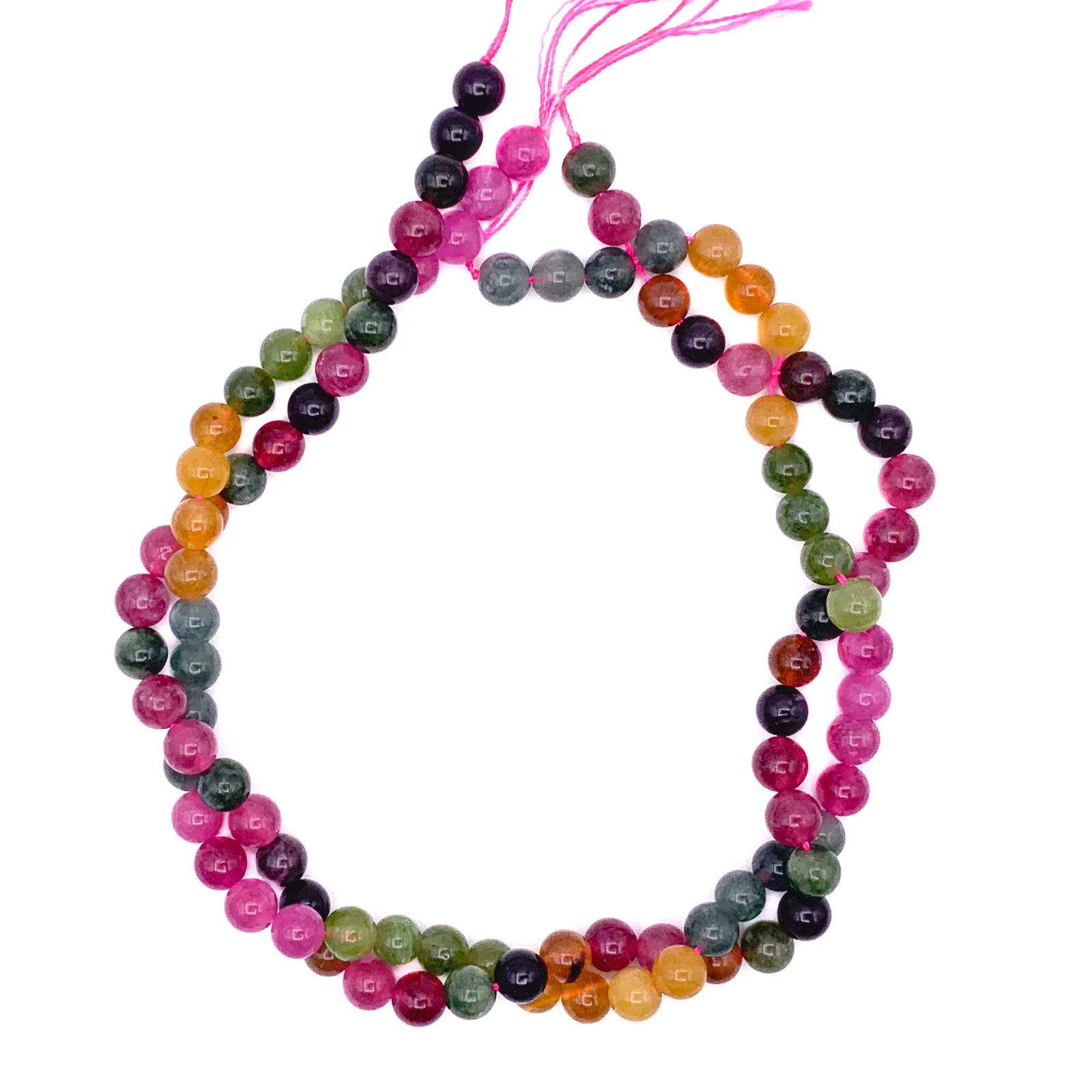 Tourmaline Watermelon 8.2mm Smooth Rounds - Image 7